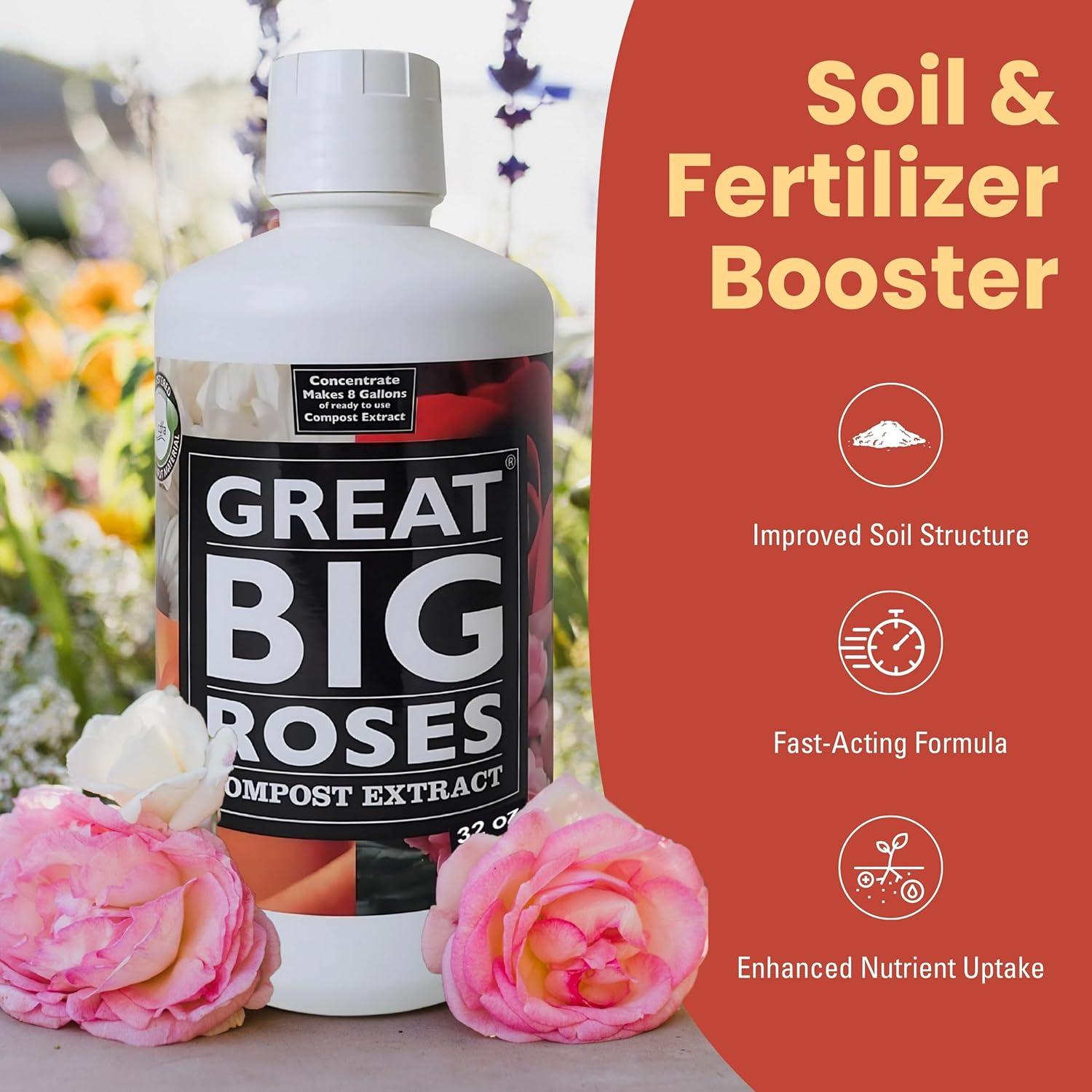 Aditivo Fertilizante Líquido Grandes Plantas 32 Onzas para Rosales