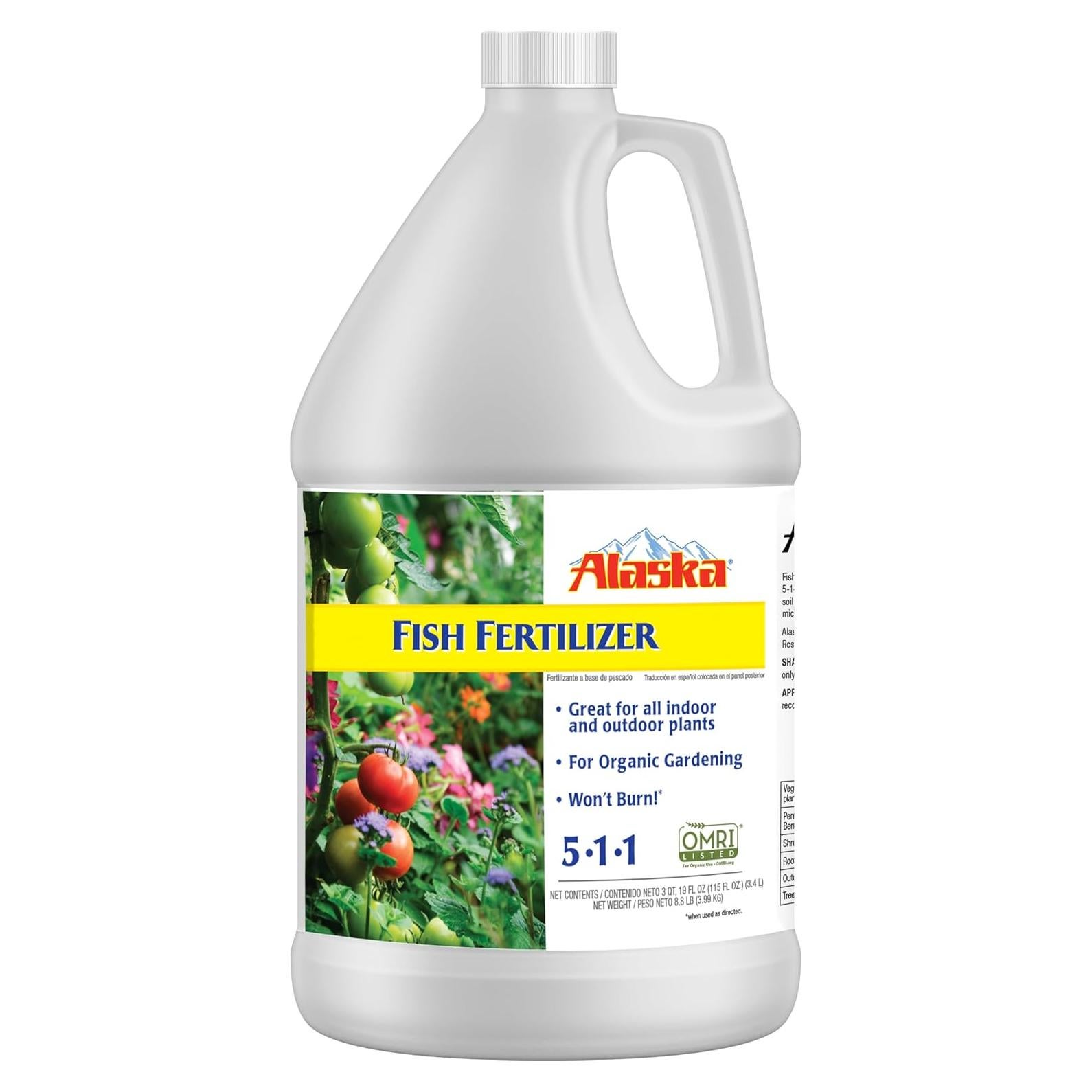 Fertilizante Líquido de Pescado Alaska 5-1-1 3.24 L OMRI