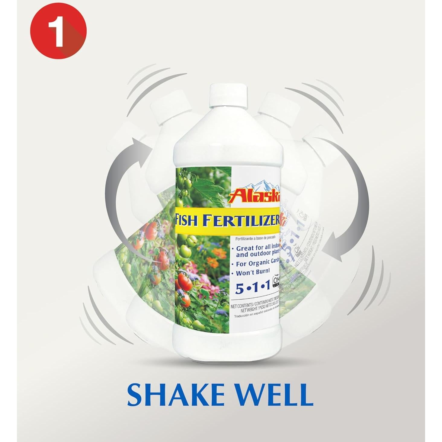 Fertilizante Líquido de Pescado Alaska 5-1-1 3.24 L OMRI