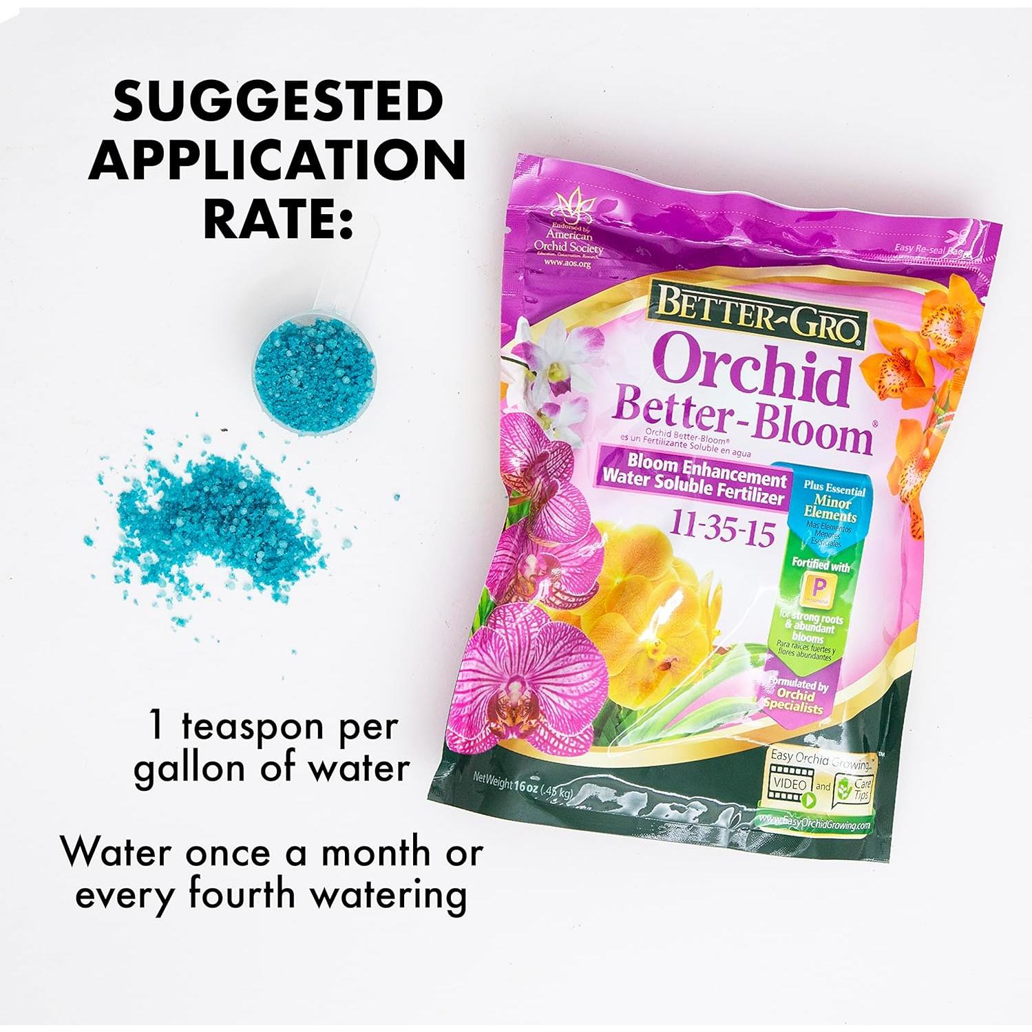 Fertilizante Acelerador de Floración Mejor Gro 0.45 kg para Orquídeas