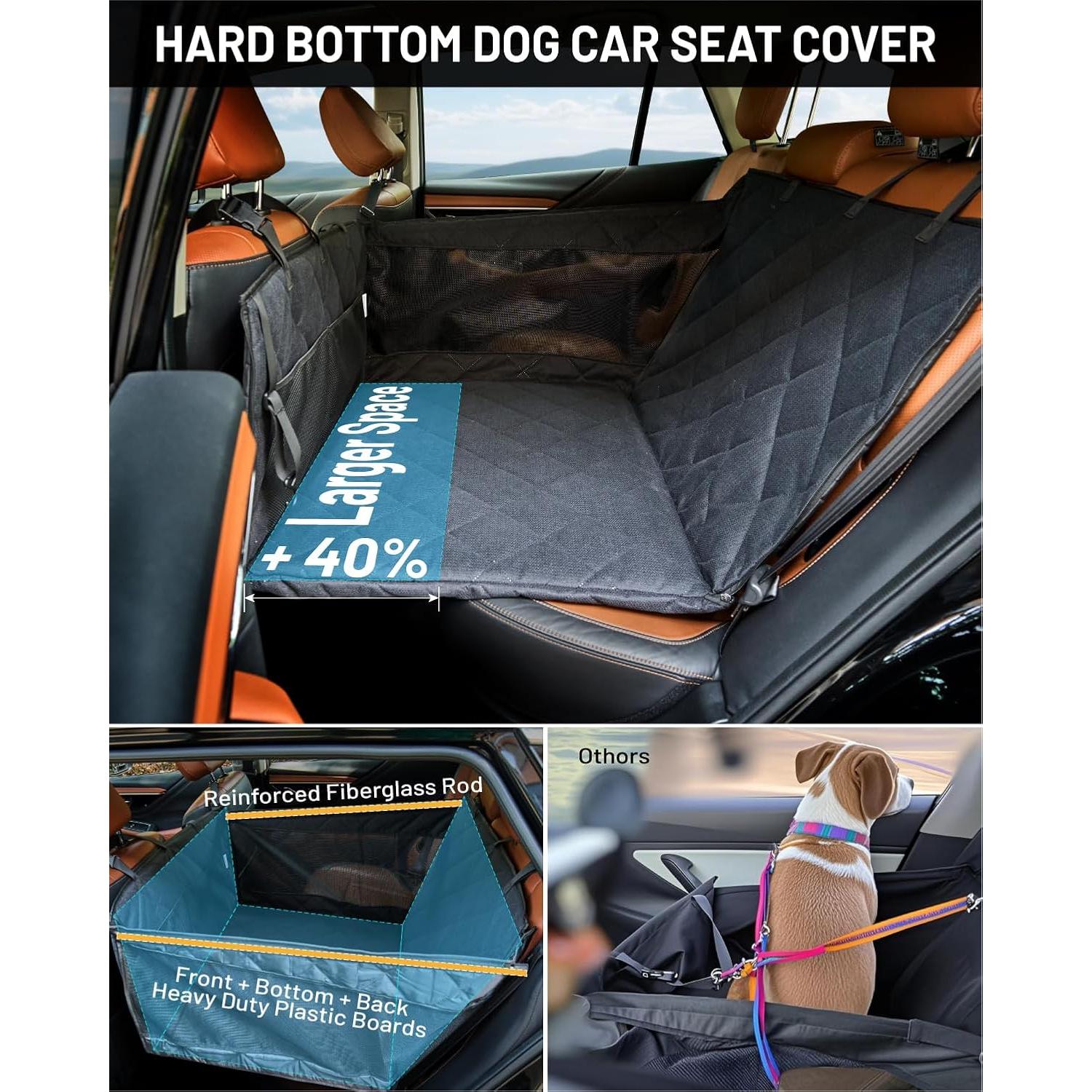 Asiento de Coche para Perros PAWPROVED PP1121 Impermeable Grande