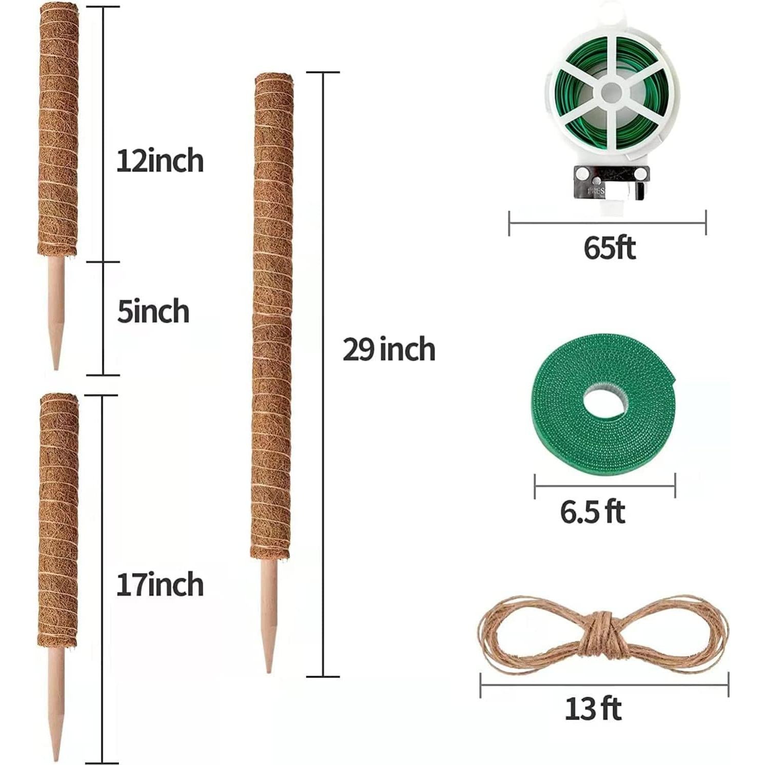Postes de Musgo para Plantas Eibikdi - 8 Piezas 43.18cm