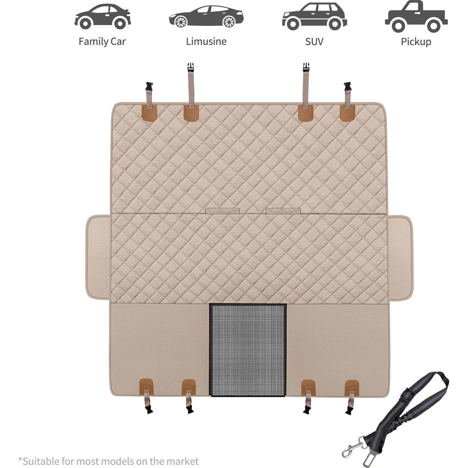 Funda de Asiento Trasero para Perros GXT Impermeable 135x145 cm