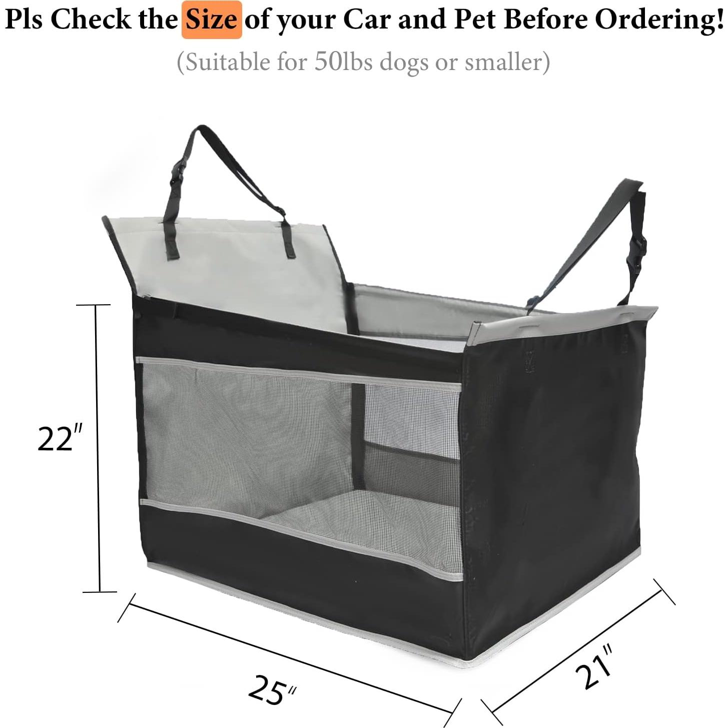 Asiento de Coche para Perros Adorepaw Grande Impermeable