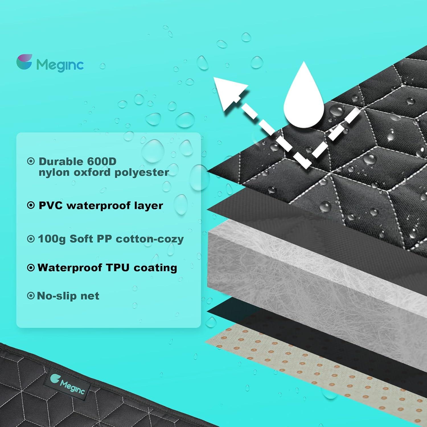 Funda de Asiento para Perros Meginc SUV Mediano Impermeable