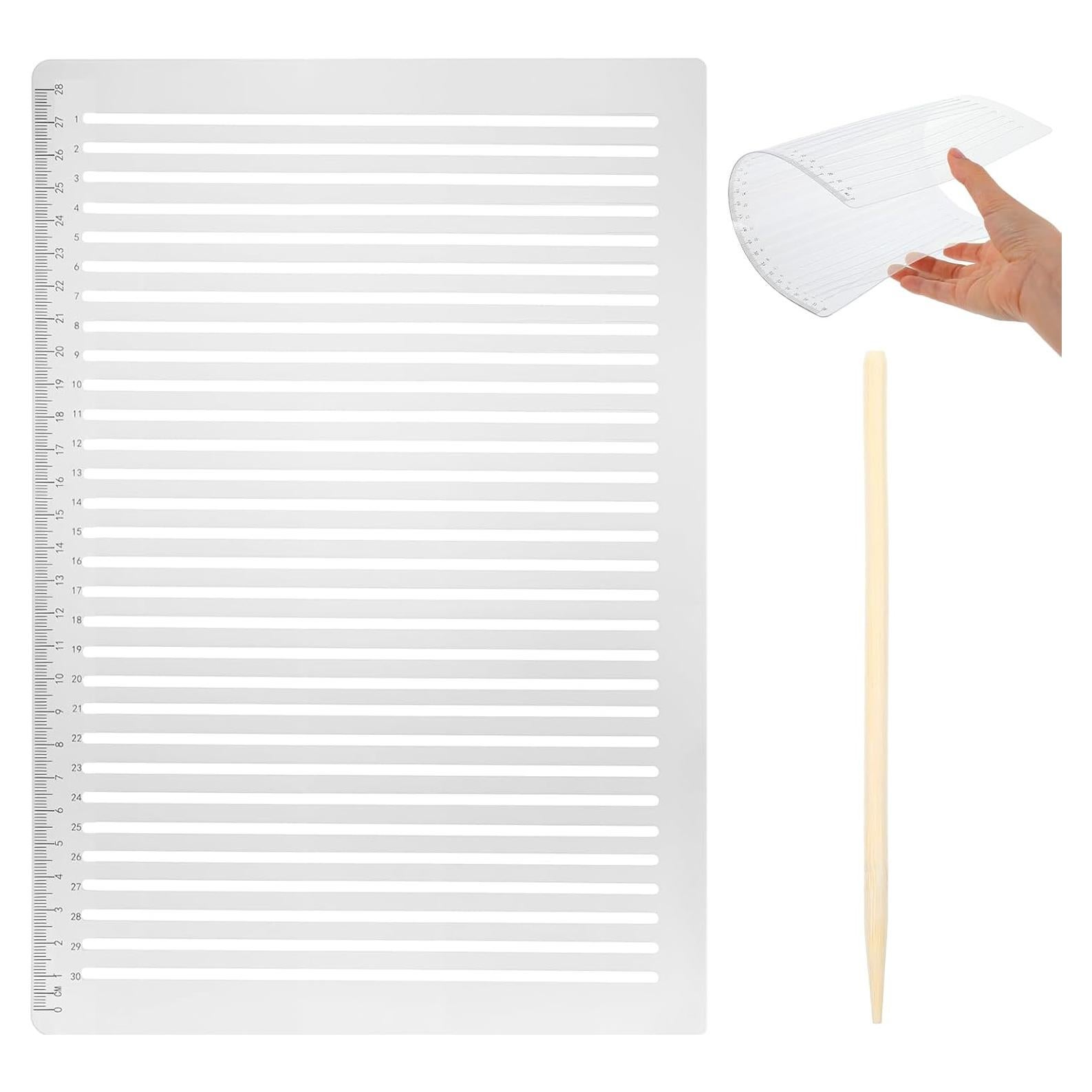 Plantilla Recta Plástica Sorcristy 29.7x20.5 cm Caligrafía