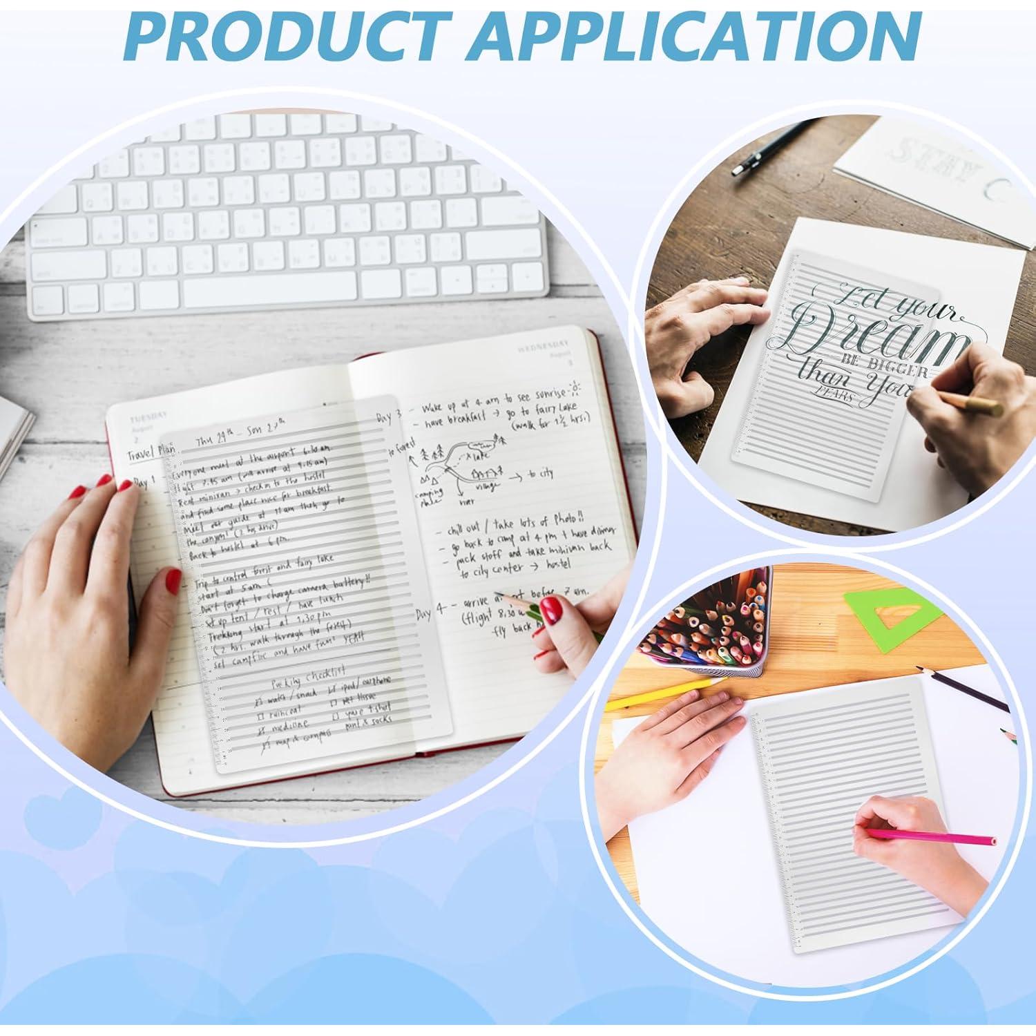 Plantilla Recta Plástica Sorcristy 29.7x20.5 cm Caligrafía