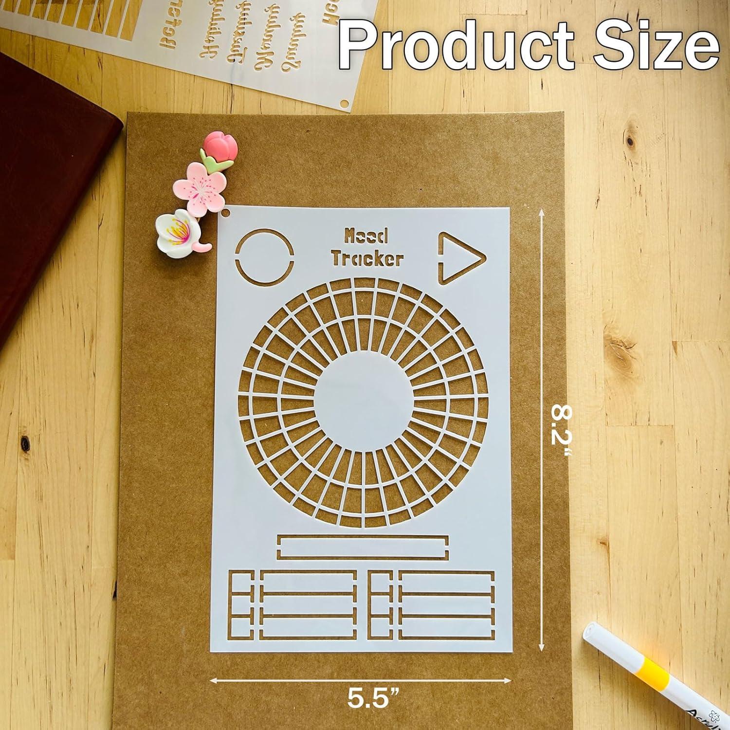 Plantillas de Diario Reutilizables Felixcraft 14 PCS Multi-funcionales