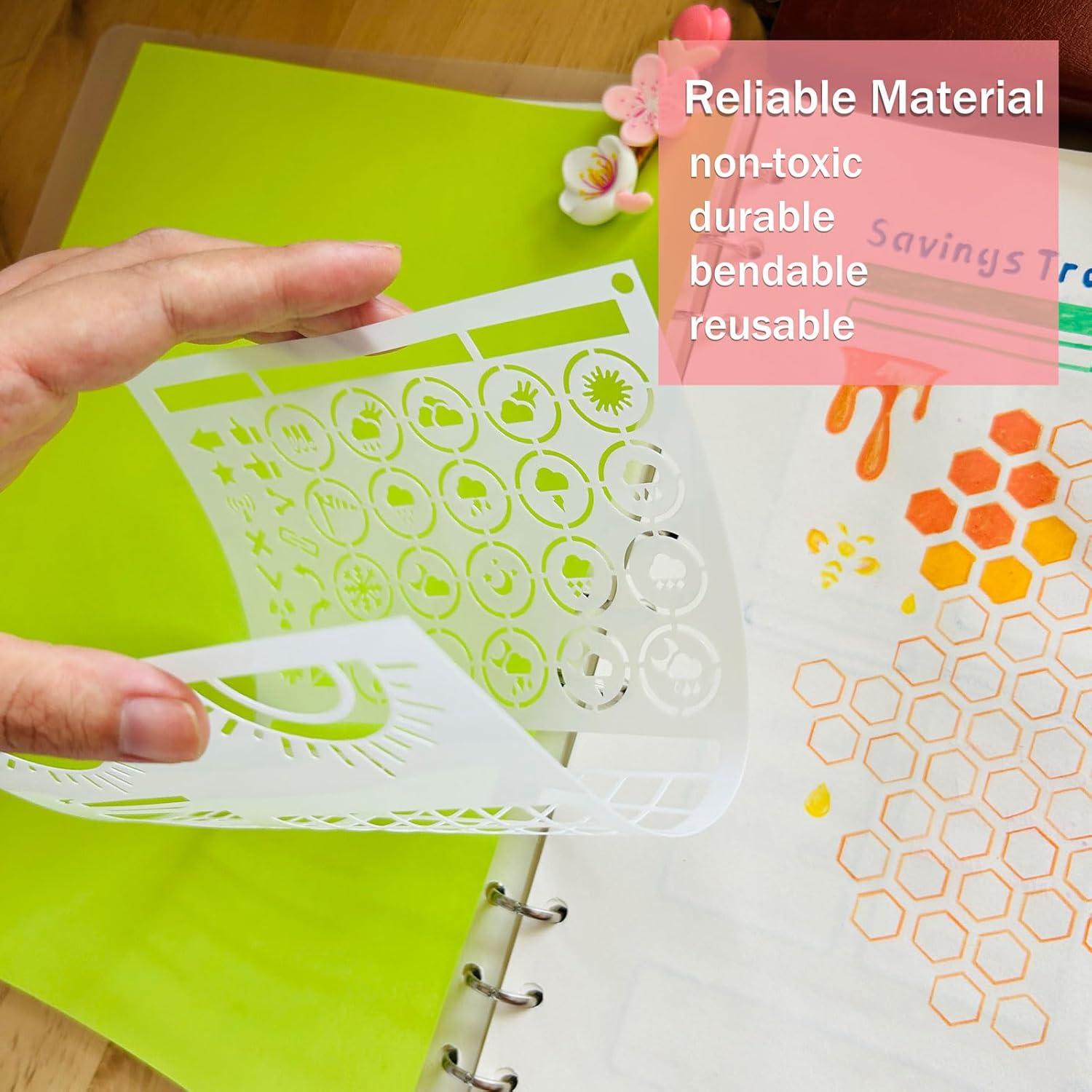 Plantillas de Diario Reutilizables Felixcraft 14 PCS Multi-funcionales