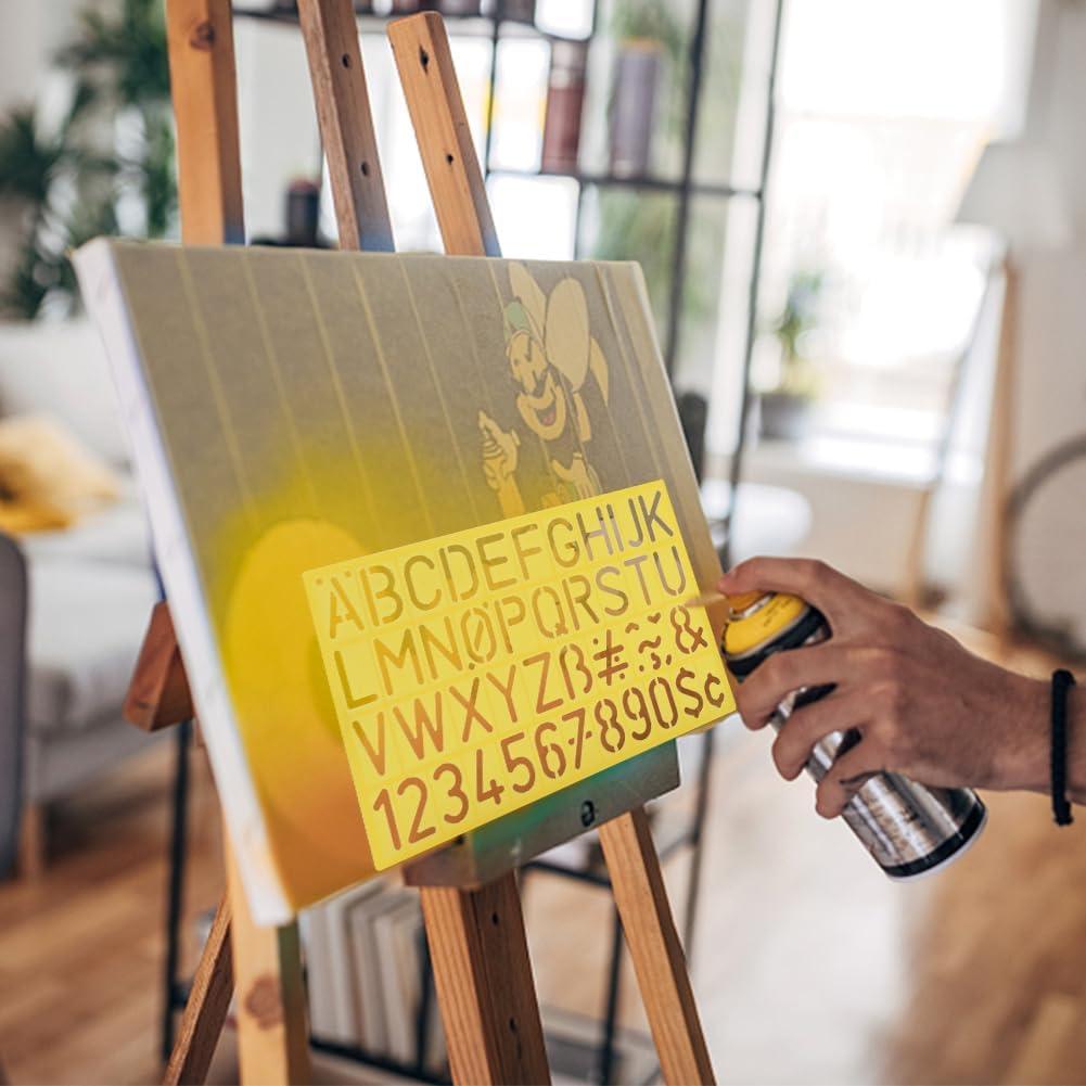 Juego de Plantillas de Letras y Números EKDJKK - 4 Tamaños