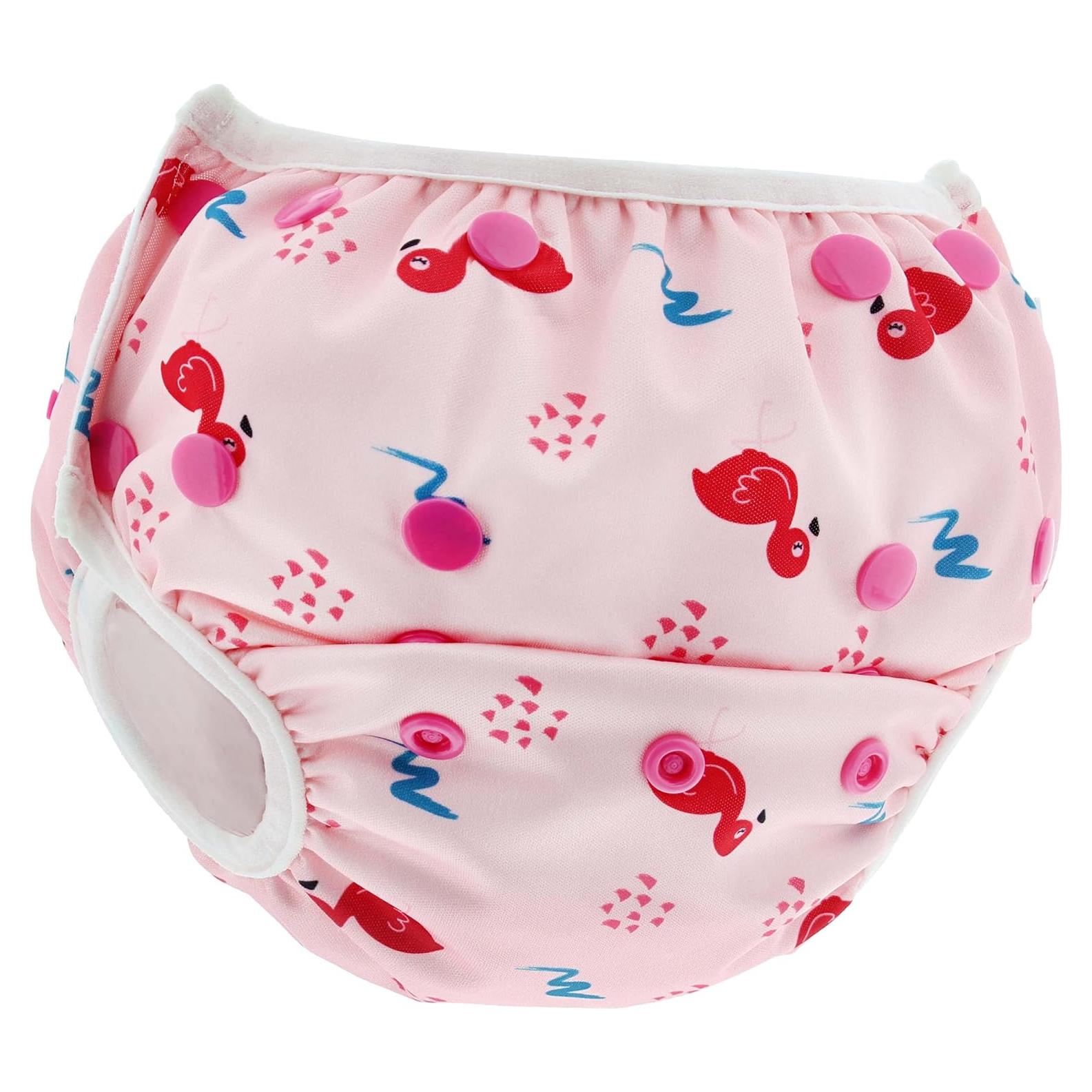 Pañal de Natación Acorn Baby Flamenco Rosa Talla 0-5