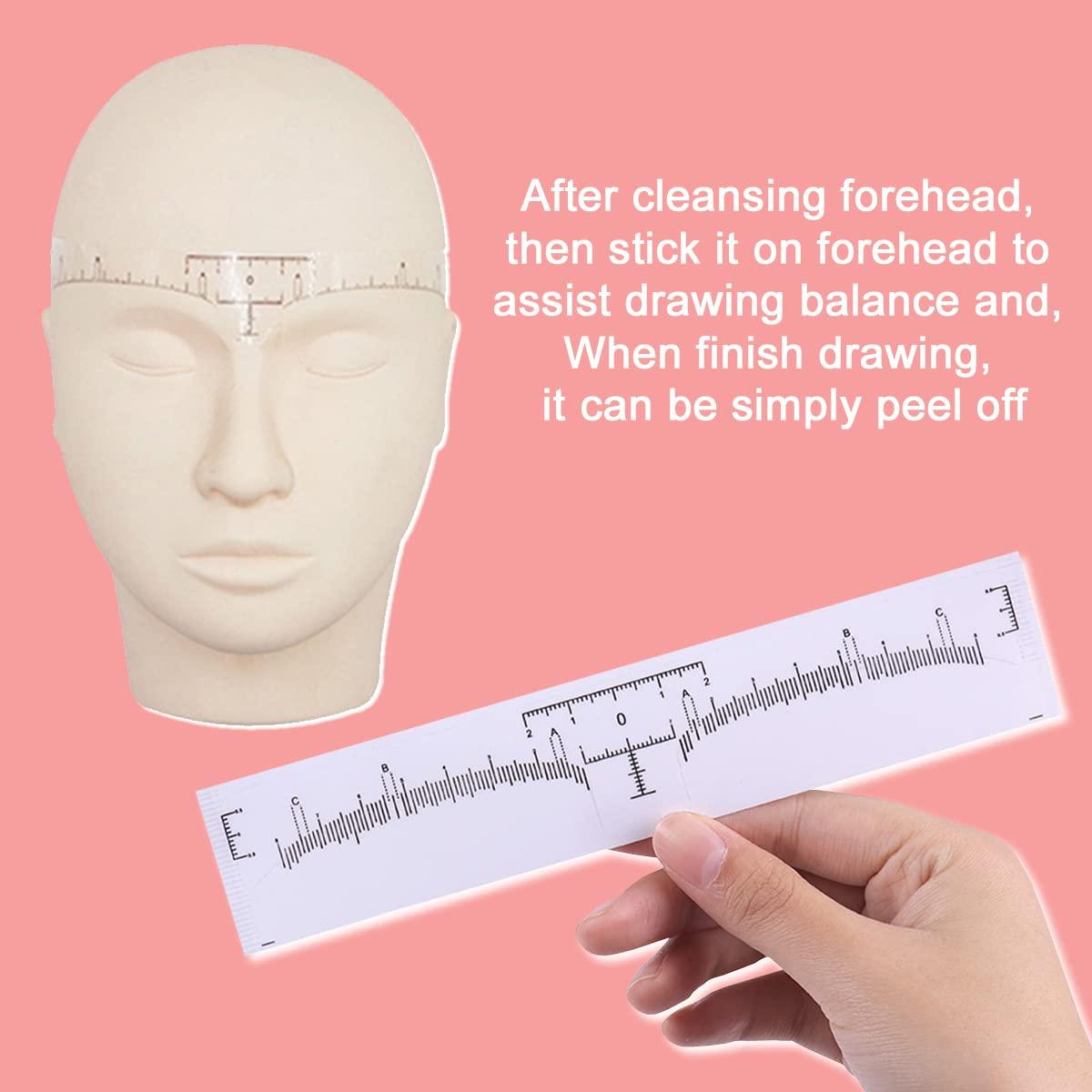 Paquete de 100 Reglas Desechables para Cejas KINGMAS