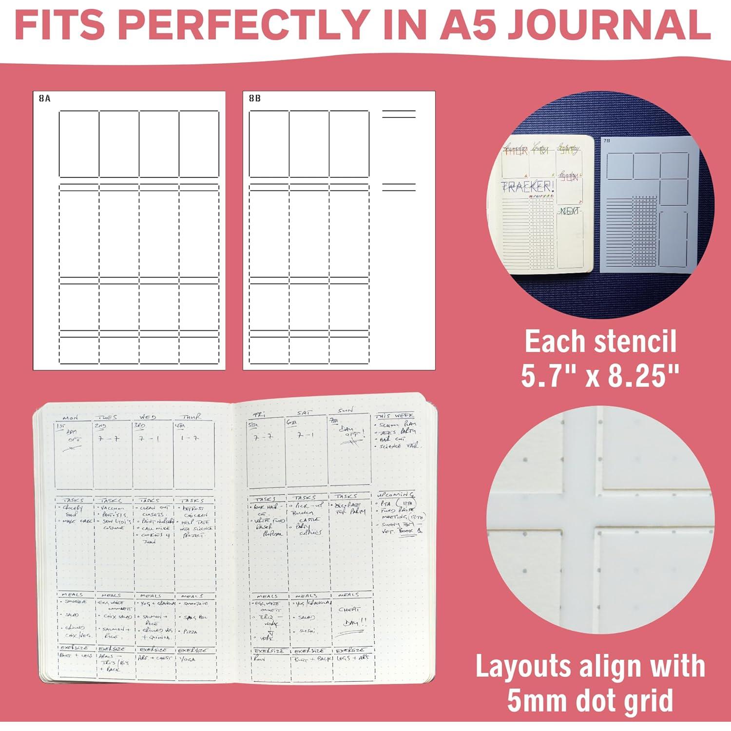 Plantillas Semanales A5 Sunny Streak - 6 Diseños para Diario