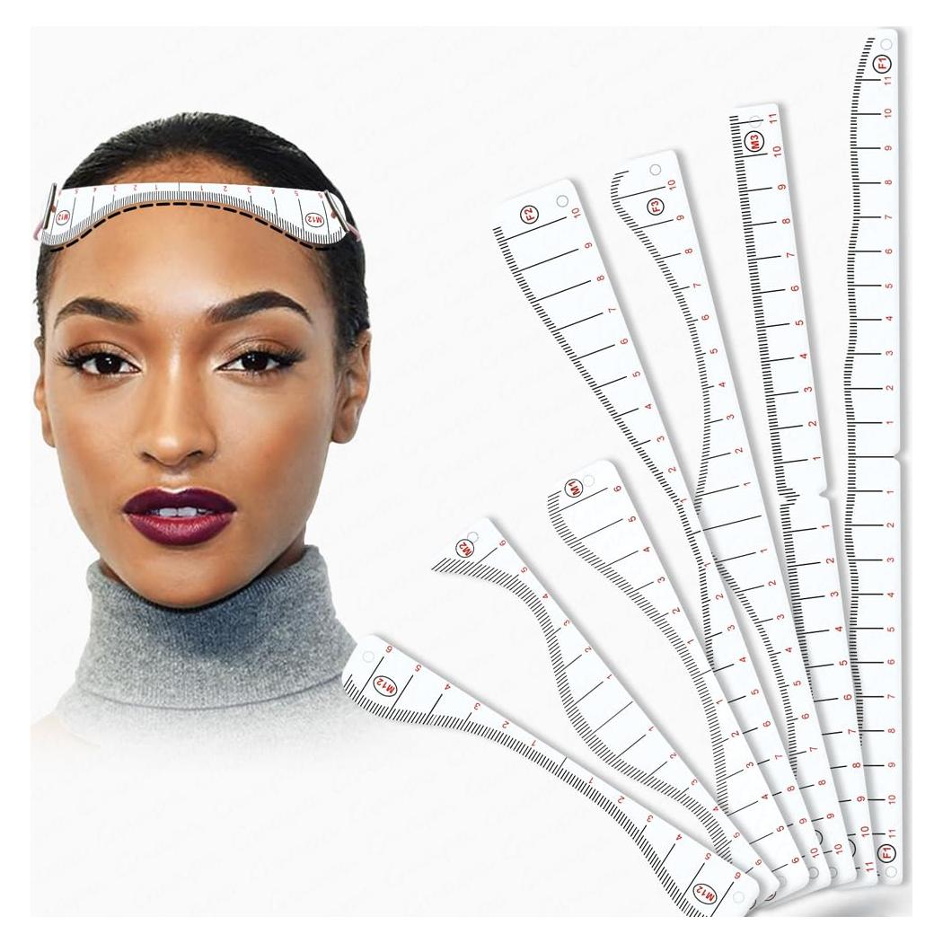 Regla Plantilla para Dibujo de Línea Capilar Rasmet - 7 Estilos