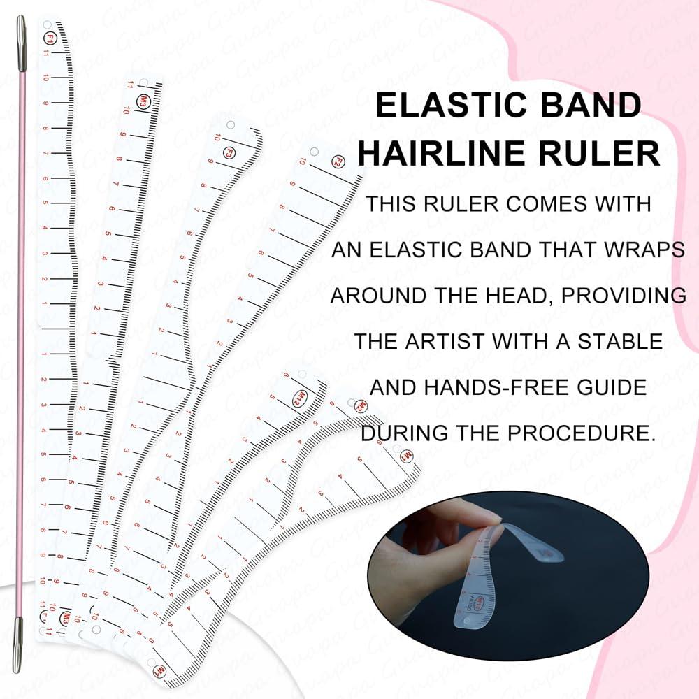 Regla Plantilla para Dibujo de Línea Capilar Rasmet - 7 Estilos