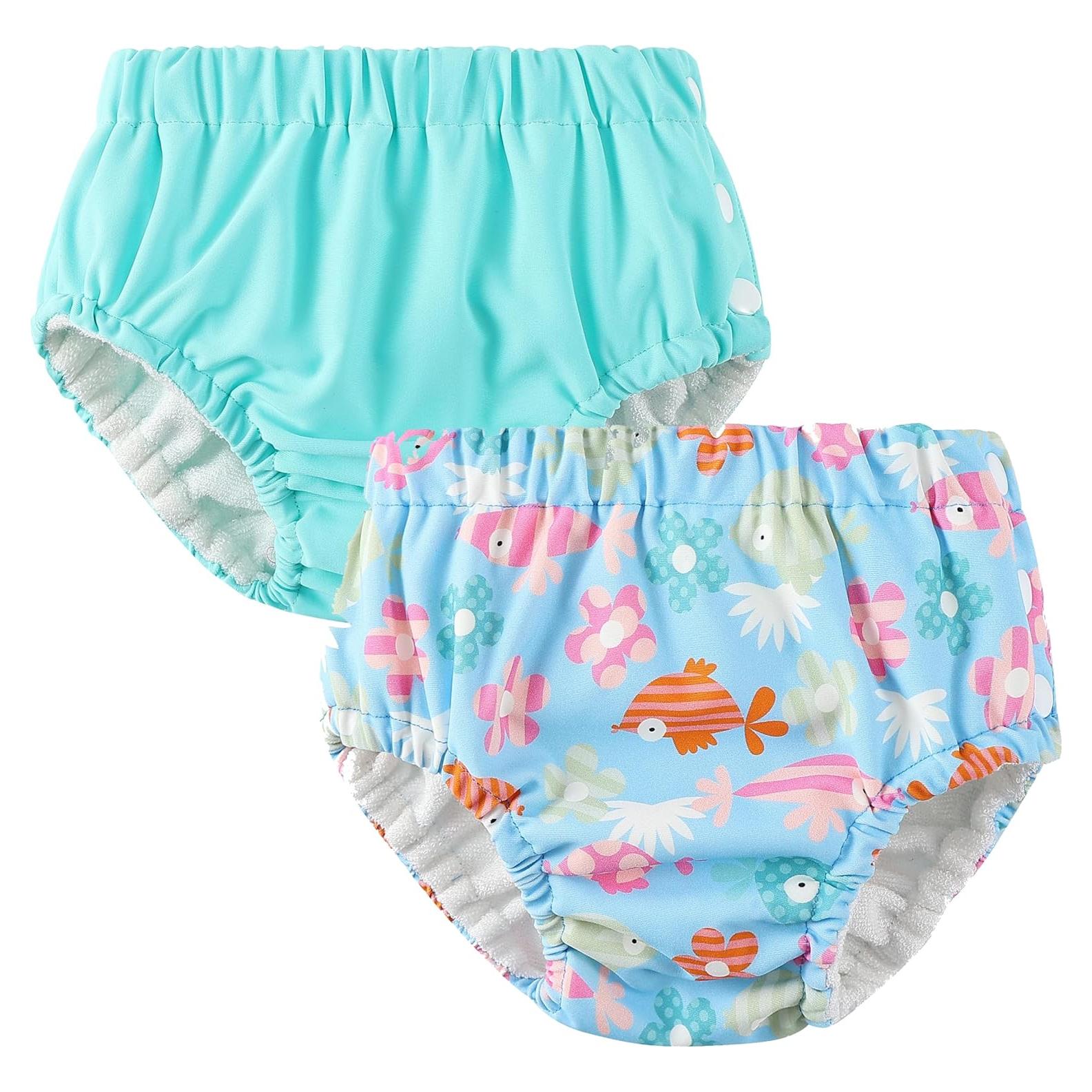 Pañales de Natación Reutilizables YILAN 2 Paquetes UPF 50+