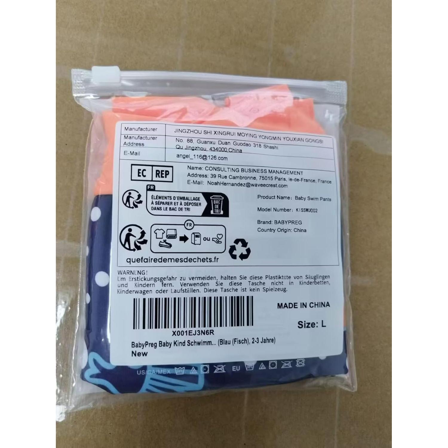 Pañales de Natación Leideur para Niños 2-3 Años Azul