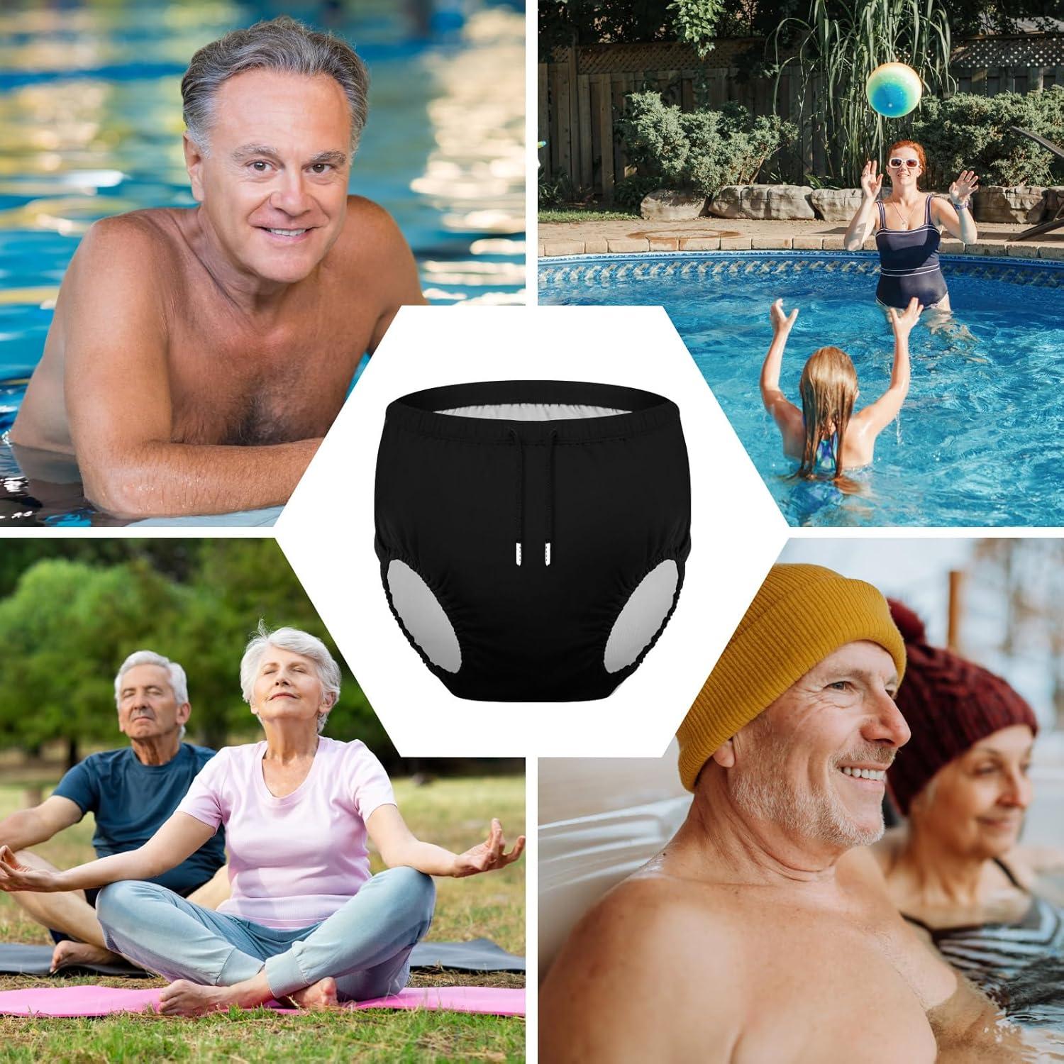 Pañales de Natación Reutilizables Glitopper M para Adultos