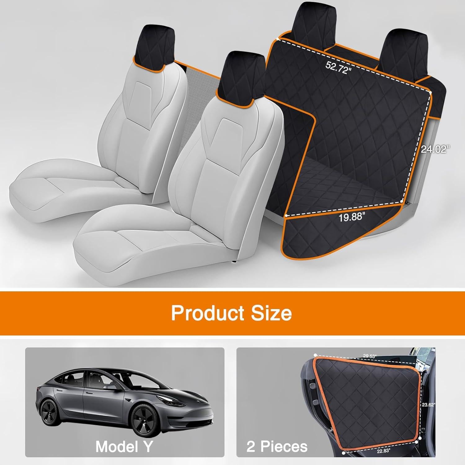 Cubierta de Asiento para Perros iBuddy Tesla Modelo Y 2020-2025