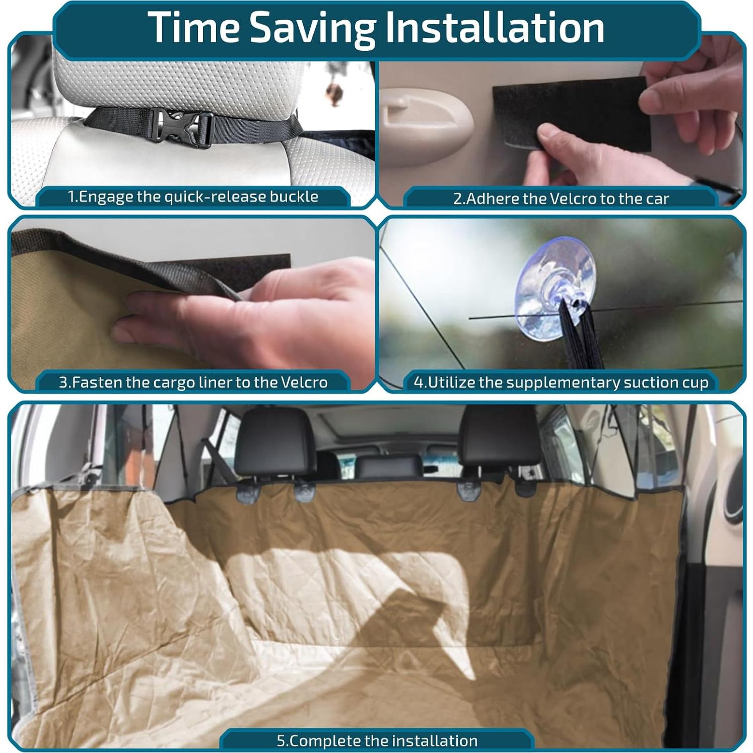 Cubierta de Carga para SUV Veckle 135x130 cm Antideslizante