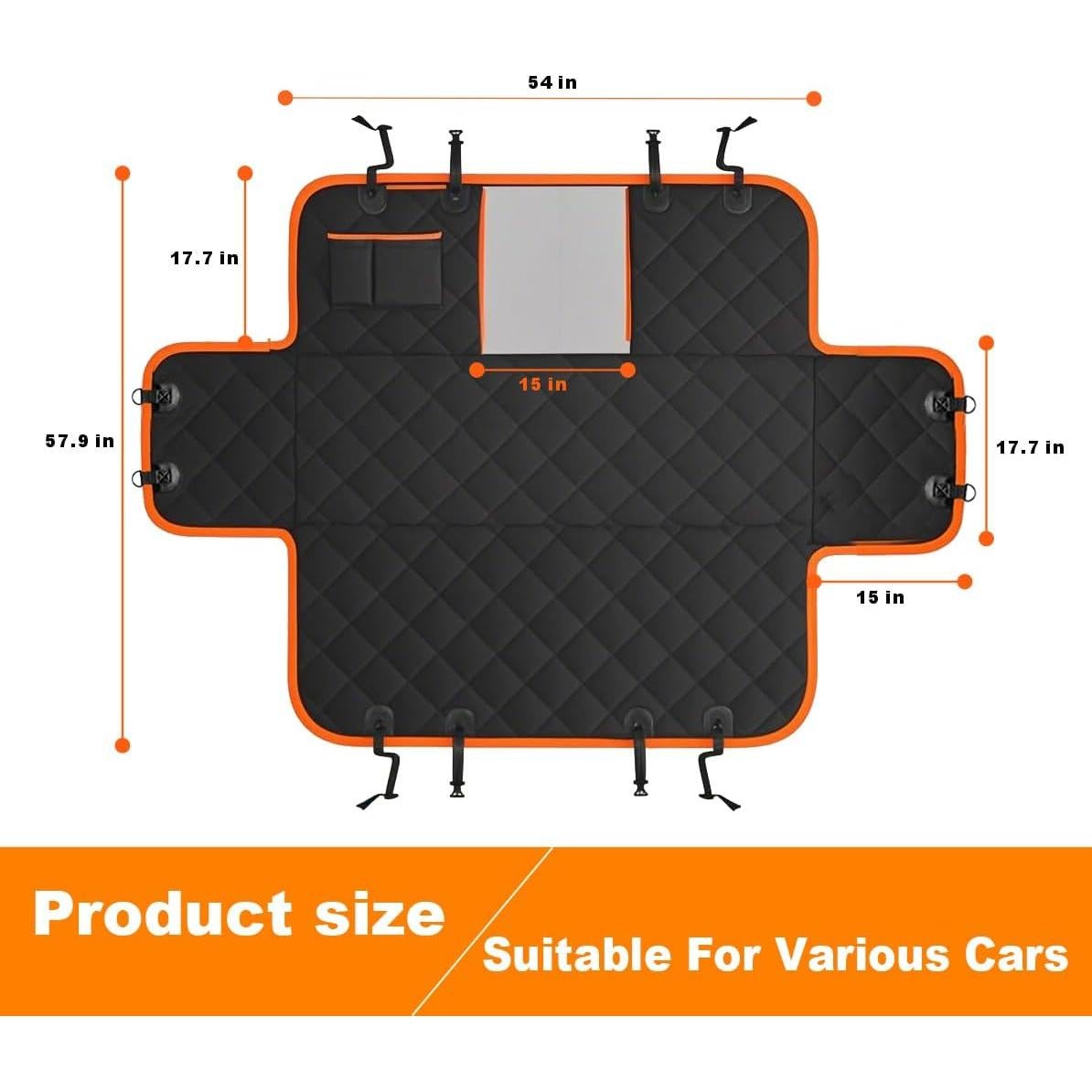 Funda Hamaca Impermeable para Asiento de Perros TailGurus 600D