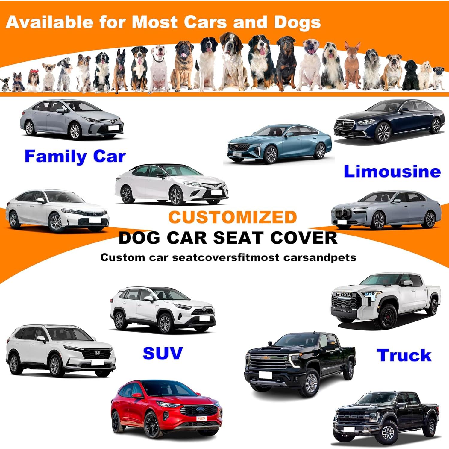 Funda Hamaca Impermeable para Asiento de Perros TailGurus 600D