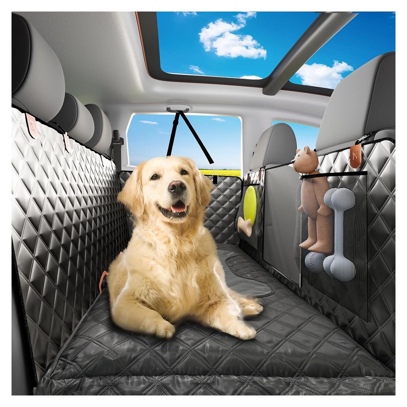 Cubierta de Asiento Trasero para Perros Sixheels - Negro Inflable