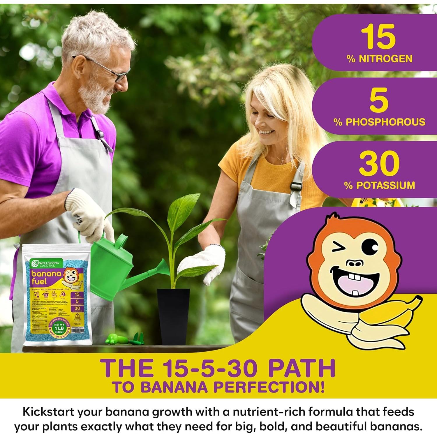 Fertilizante Soluble en Agua Wellspring Gardens 15-5-30 0.45kg