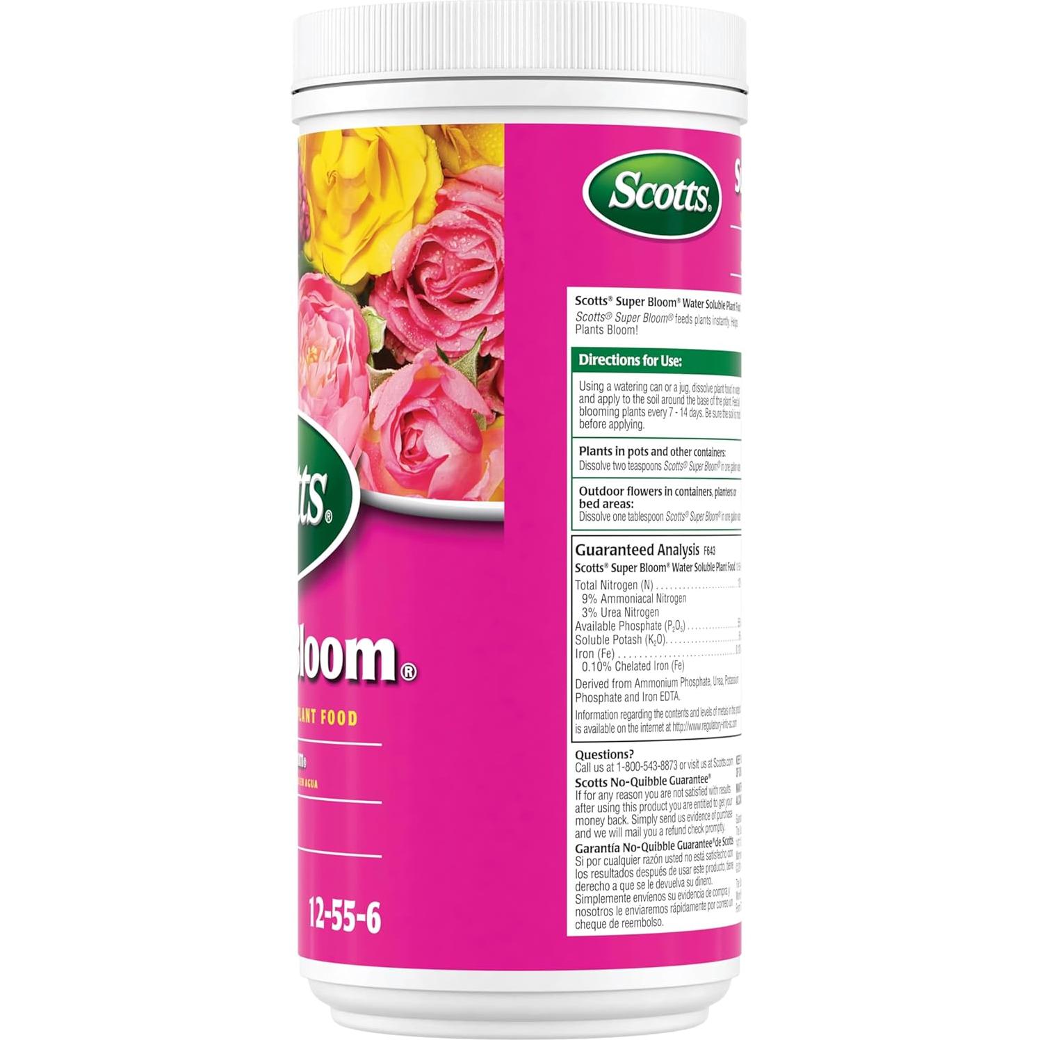 Fertilizante líquido Scotts Super Bloom 0.91 kg NPK 12-55-6