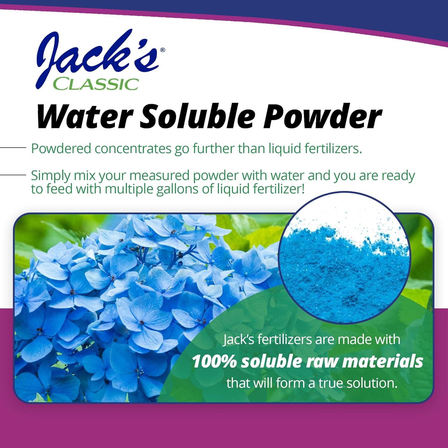 Fertilizante Hidrosoluble Jack's Classic 7-3-3 para Hortensias 680g