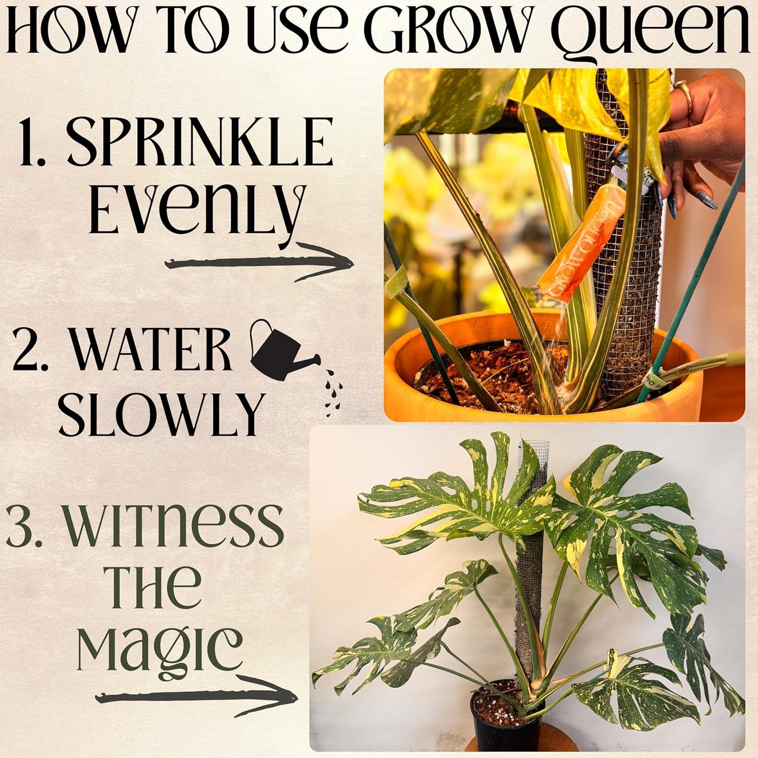 Fertilizante Orgánico Grow Queen 7 Porciones 150g para Plantas