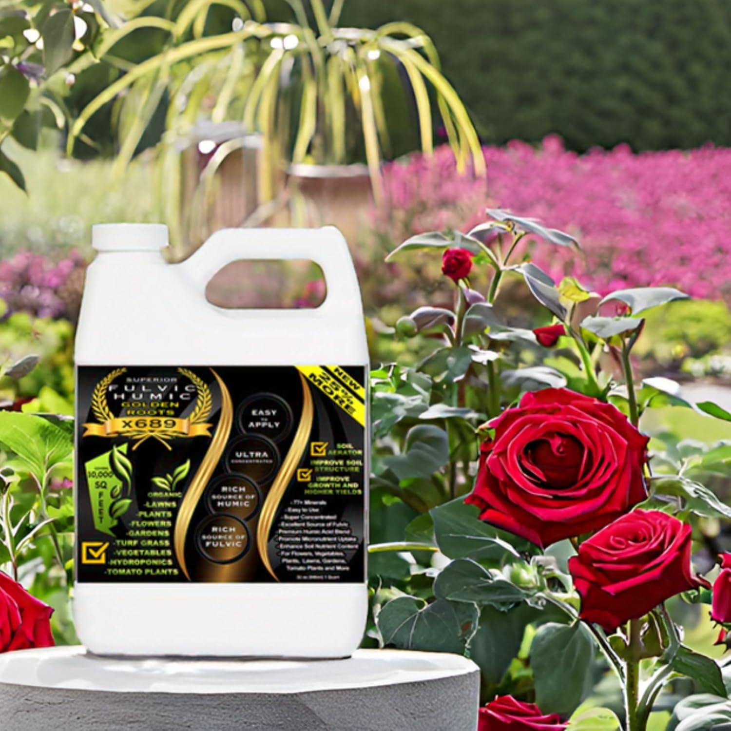 Concentrado Líquido de Ácido Húmico y Fúlvico 946 ml - Mejorador de Suelo