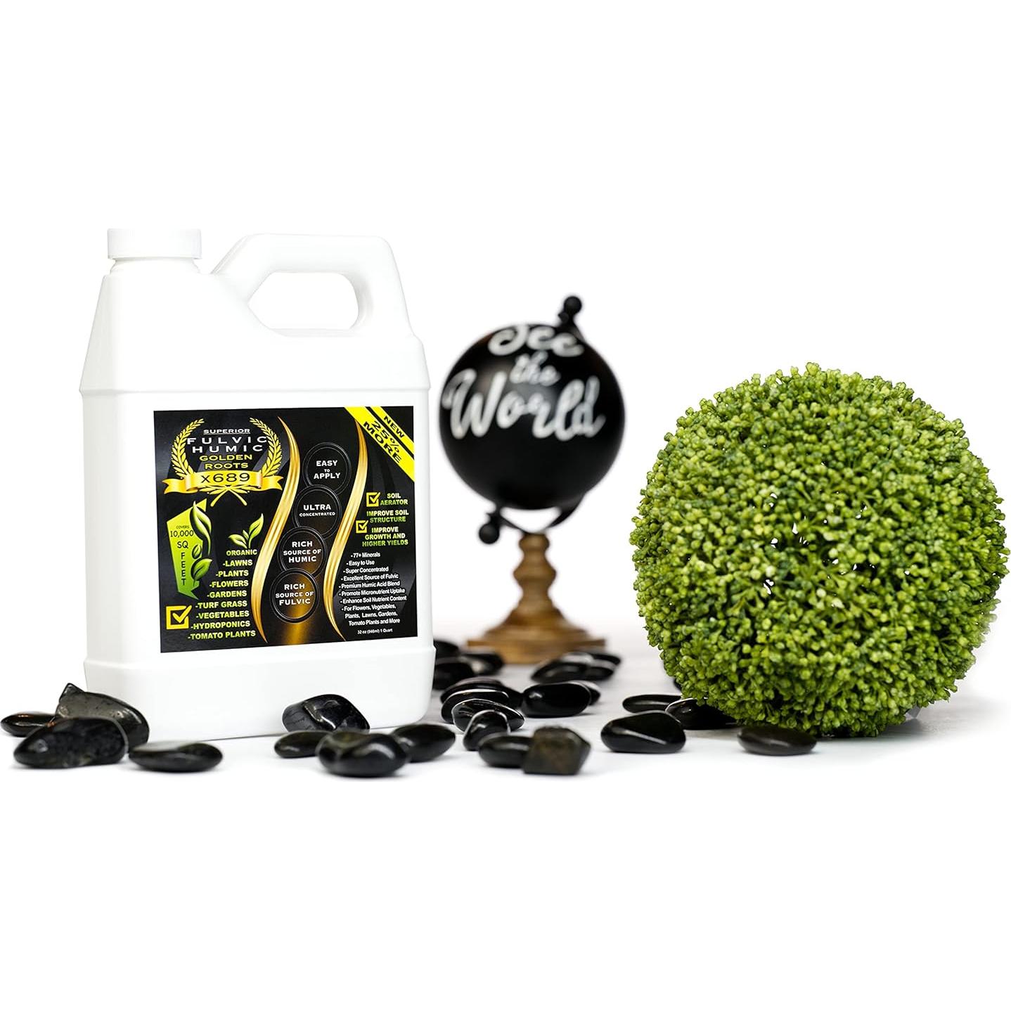 Concentrado Líquido de Ácido Húmico y Fúlvico 946 ml - Mejorador de Suelo