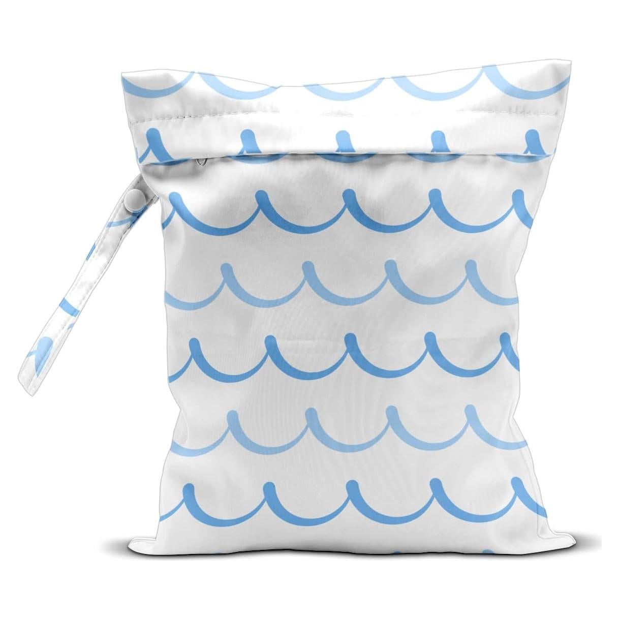 Bolsa Húmeda Impermeable Reutilizable 26x32cm - Líneas Pastel