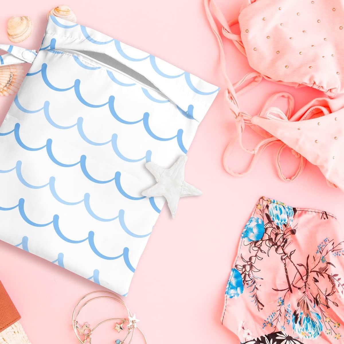 Bolsa Húmeda Impermeable Reutilizable 26x32cm - Líneas Pastel