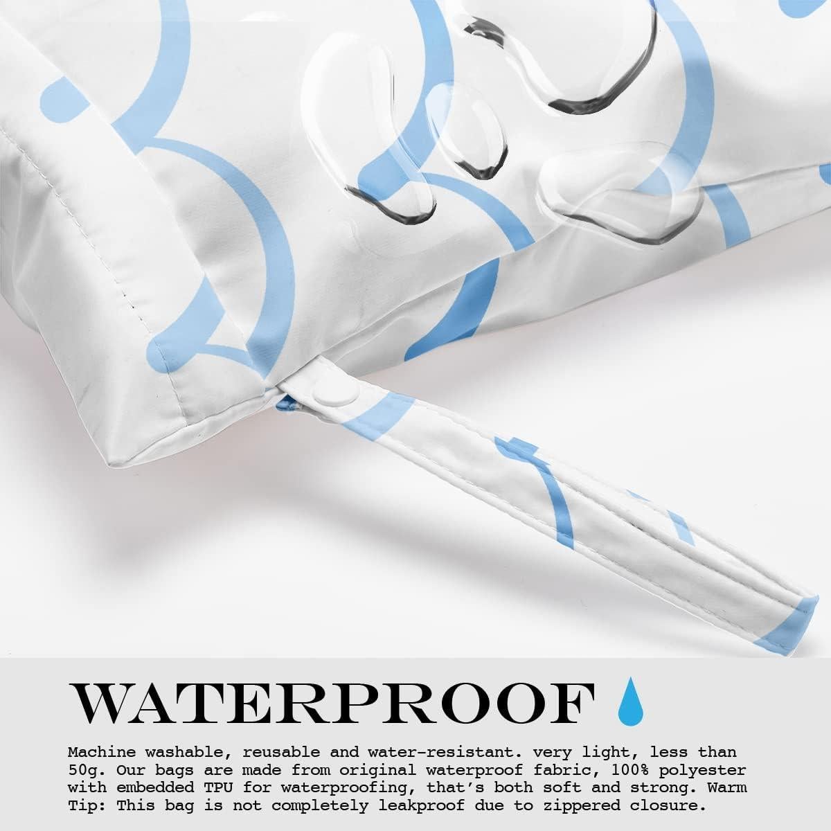 Bolsa Húmeda Impermeable Reutilizable 26x32cm - Líneas Pastel