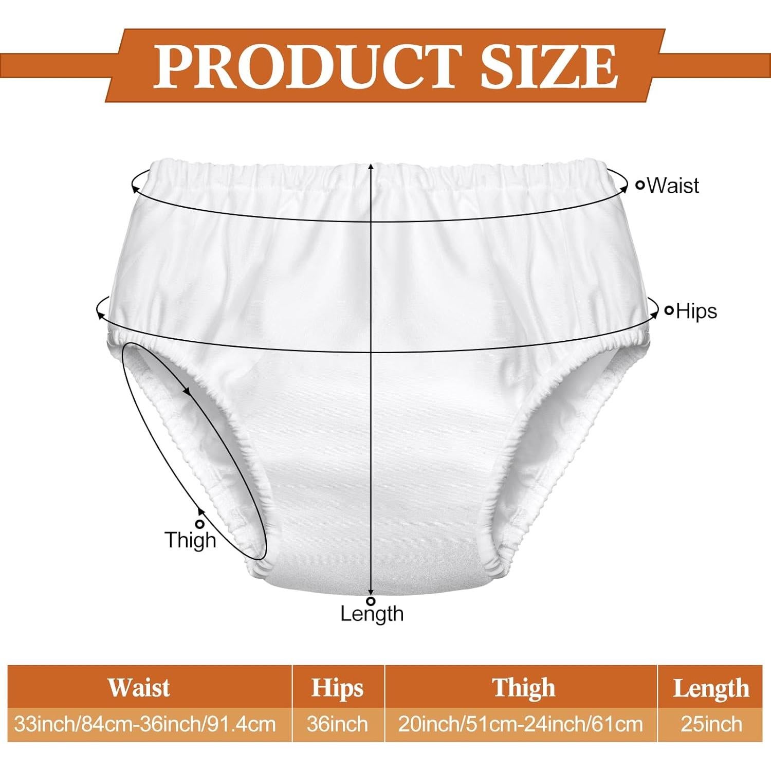 Pañal de natación reutilizable Amylove Mediano Blanco