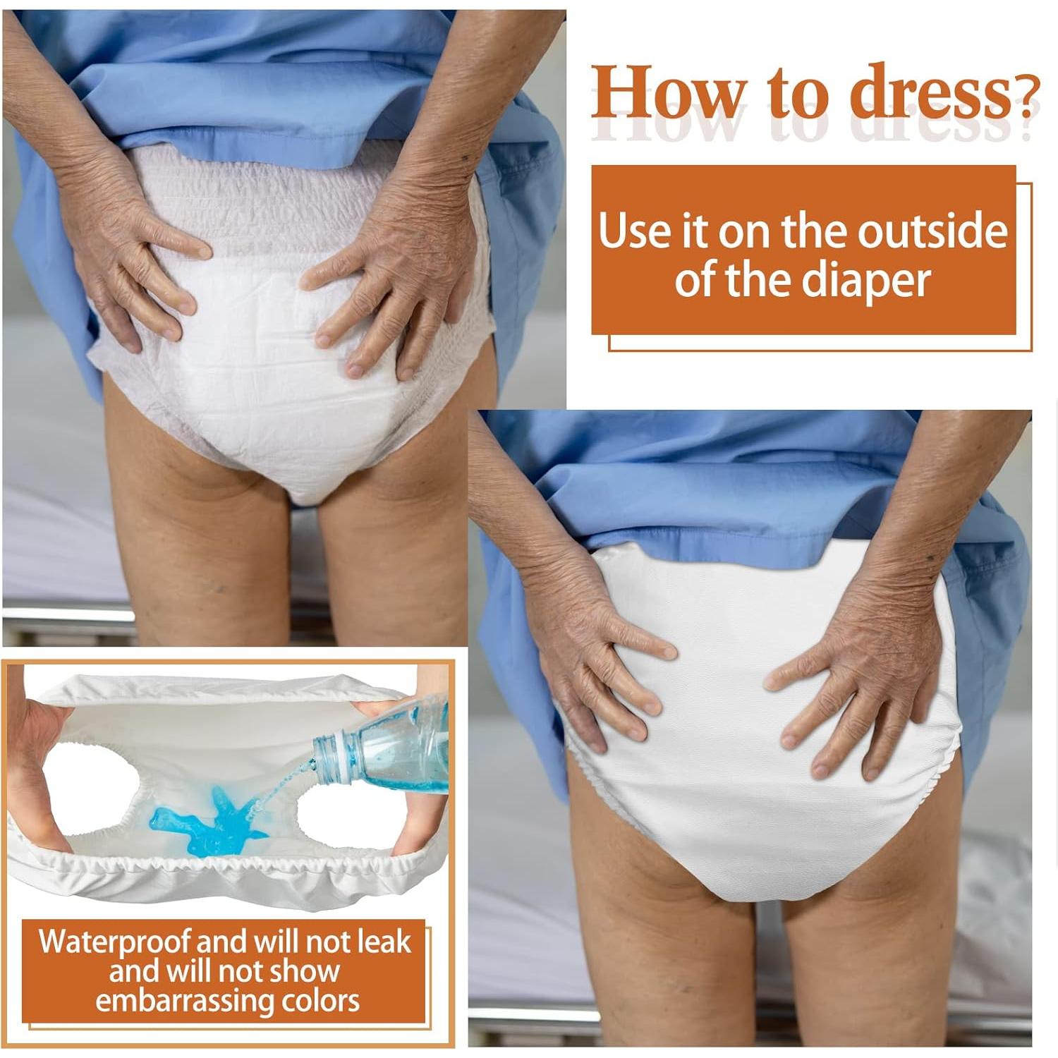 Pañal de natación reutilizable Amylove Mediano Blanco