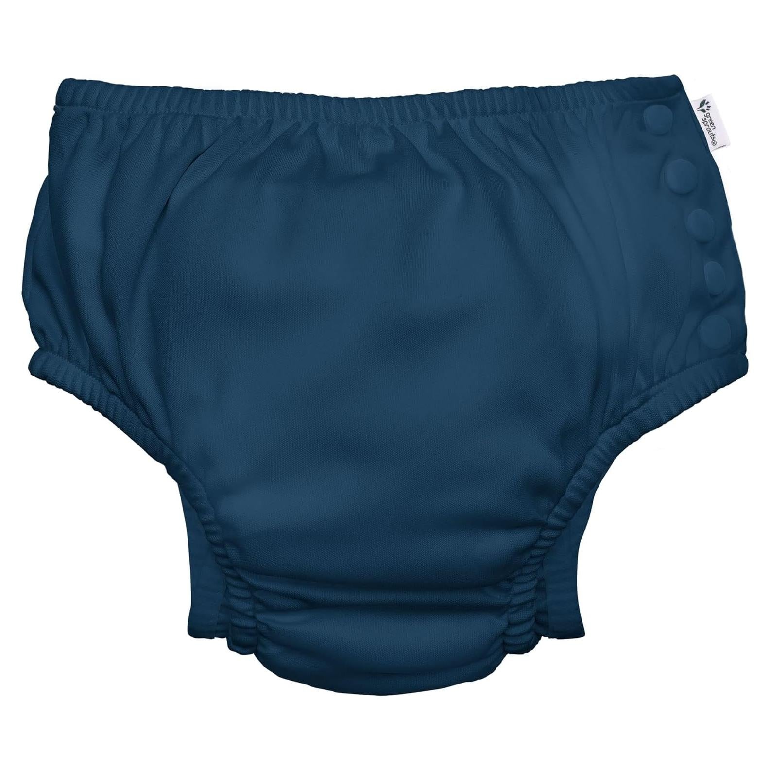 Pañal de Natación Reutilizable i play Eco Snap UPF 50 Azul