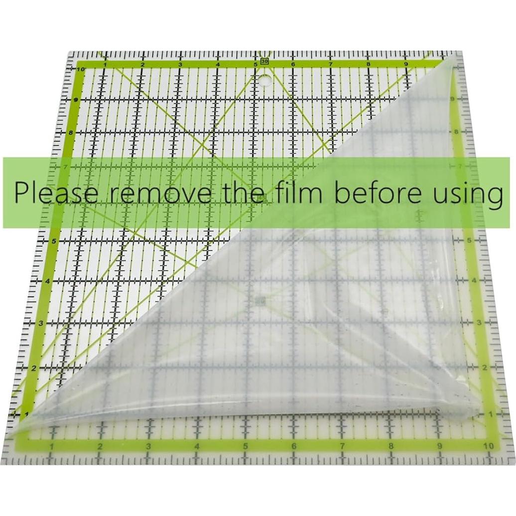 Plantillas de Acolchado LINXIAO 4 Piezas Acrílicas Verdes