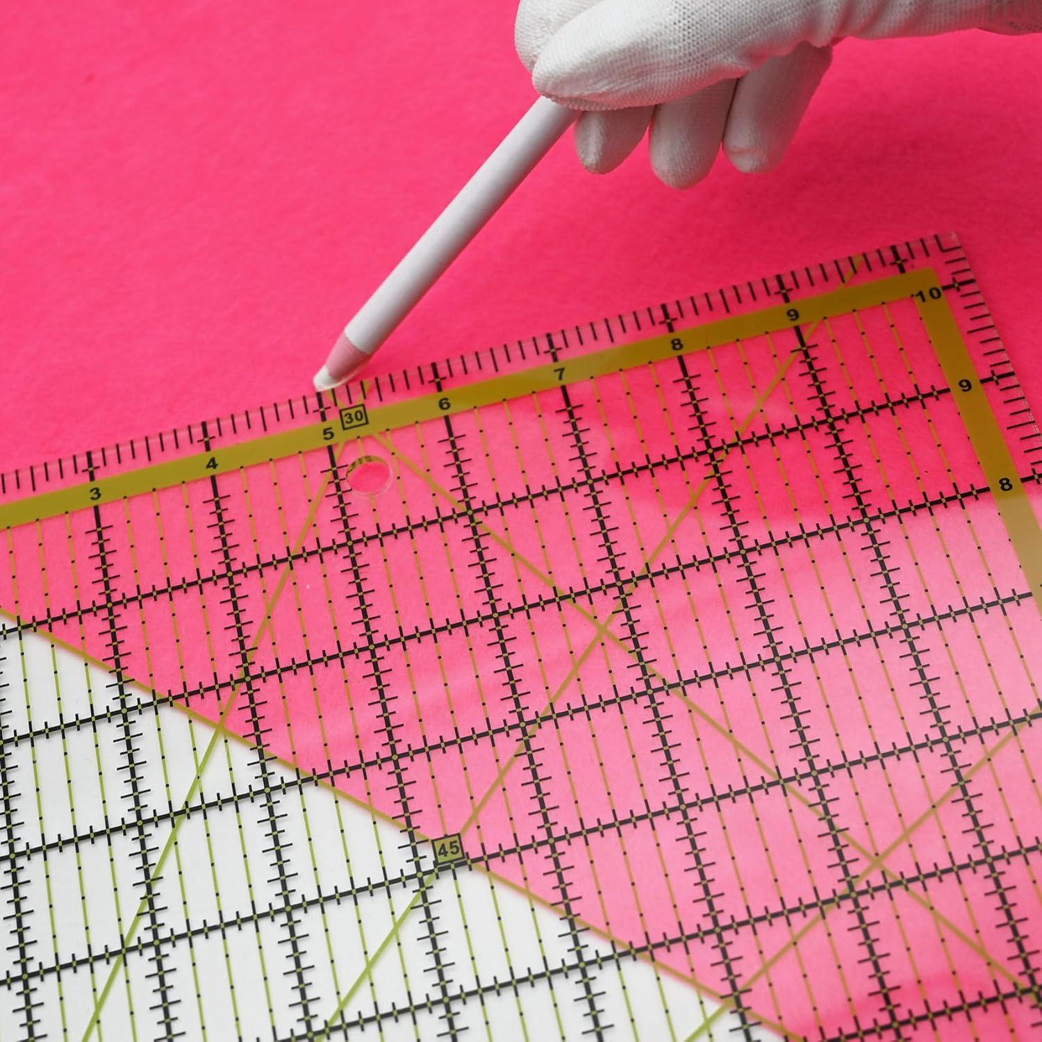 Plantillas de Acolchado LINXIAO 4 Piezas Acrílicas Verdes