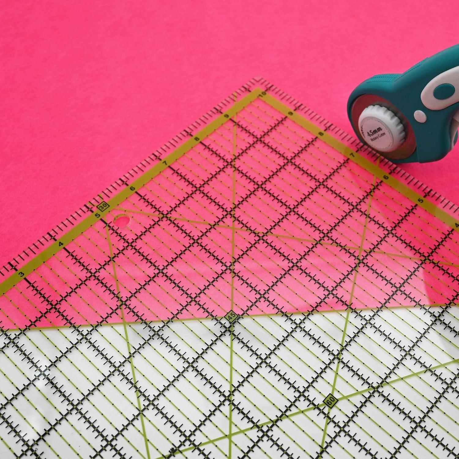 Plantillas de Acolchado LINXIAO 4 Piezas Acrílicas Verdes