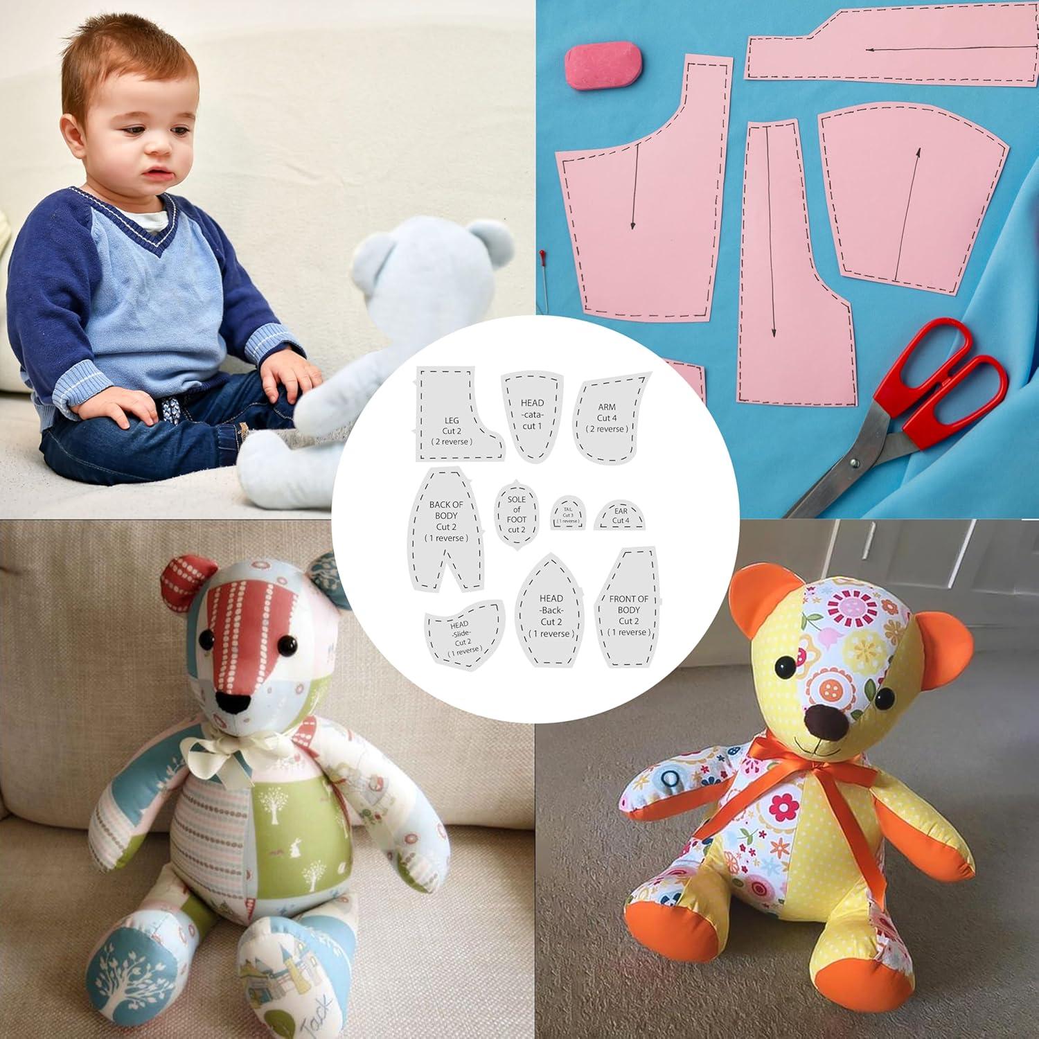 Juego de Plantillas de Acolchado Oso de Memoria Badong 10 Pcs