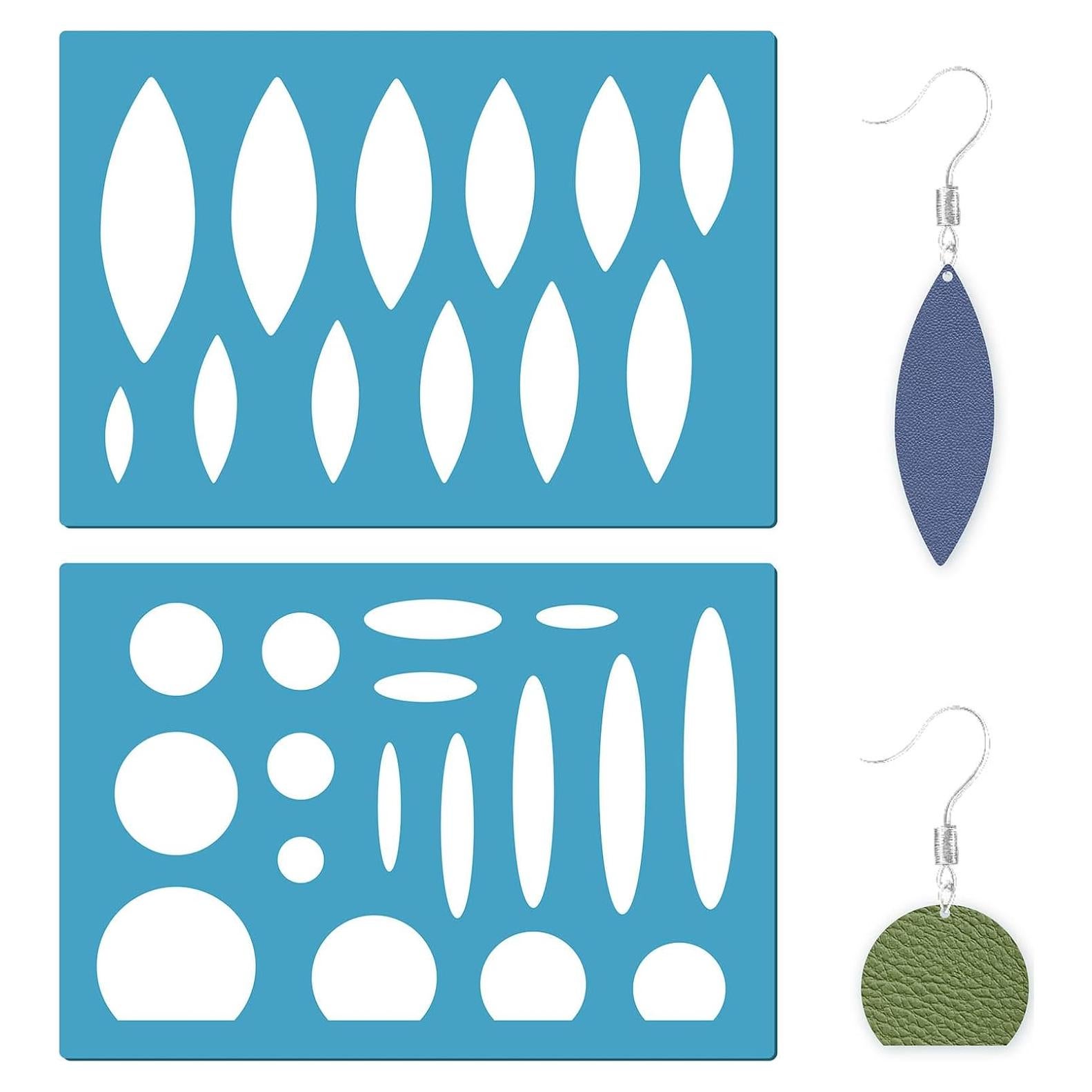 Plantillas de Joyería GORGECRAFT 2 Pcs Ojo de Caballo 12.95x8.89cm