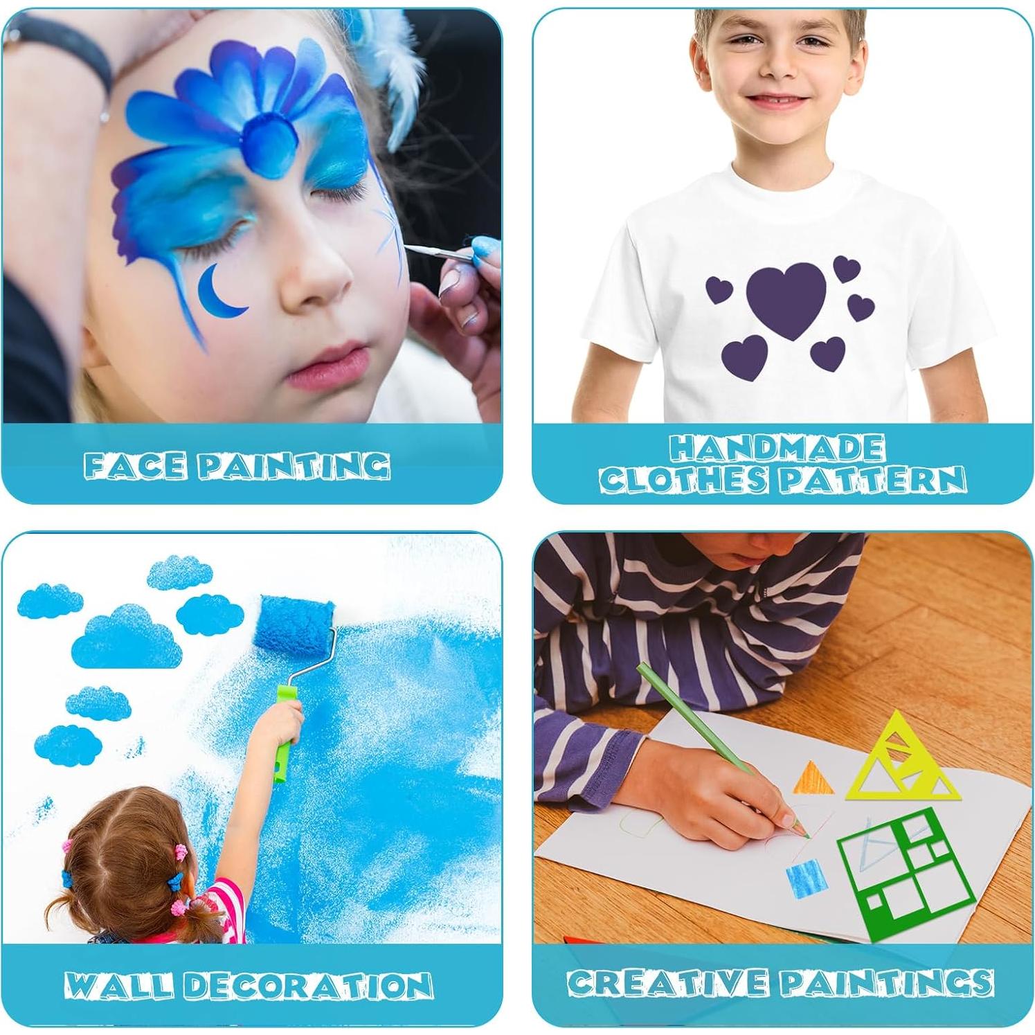 Juego de Plantillas Geométricas Tenare 12 Piezas 12.4x12.9cm