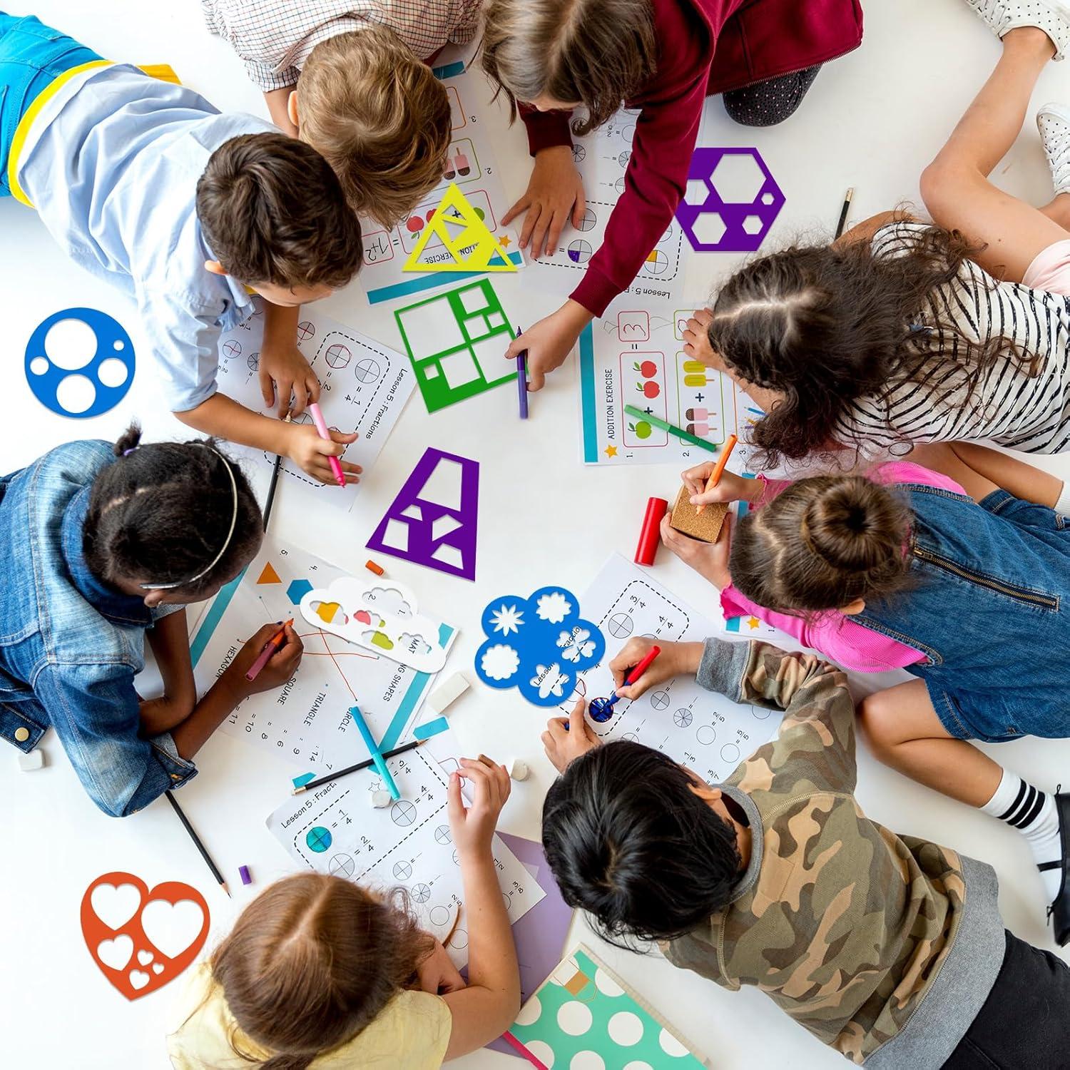 Juego de Plantillas Geométricas Tenare 12 Piezas 12.4x12.9cm