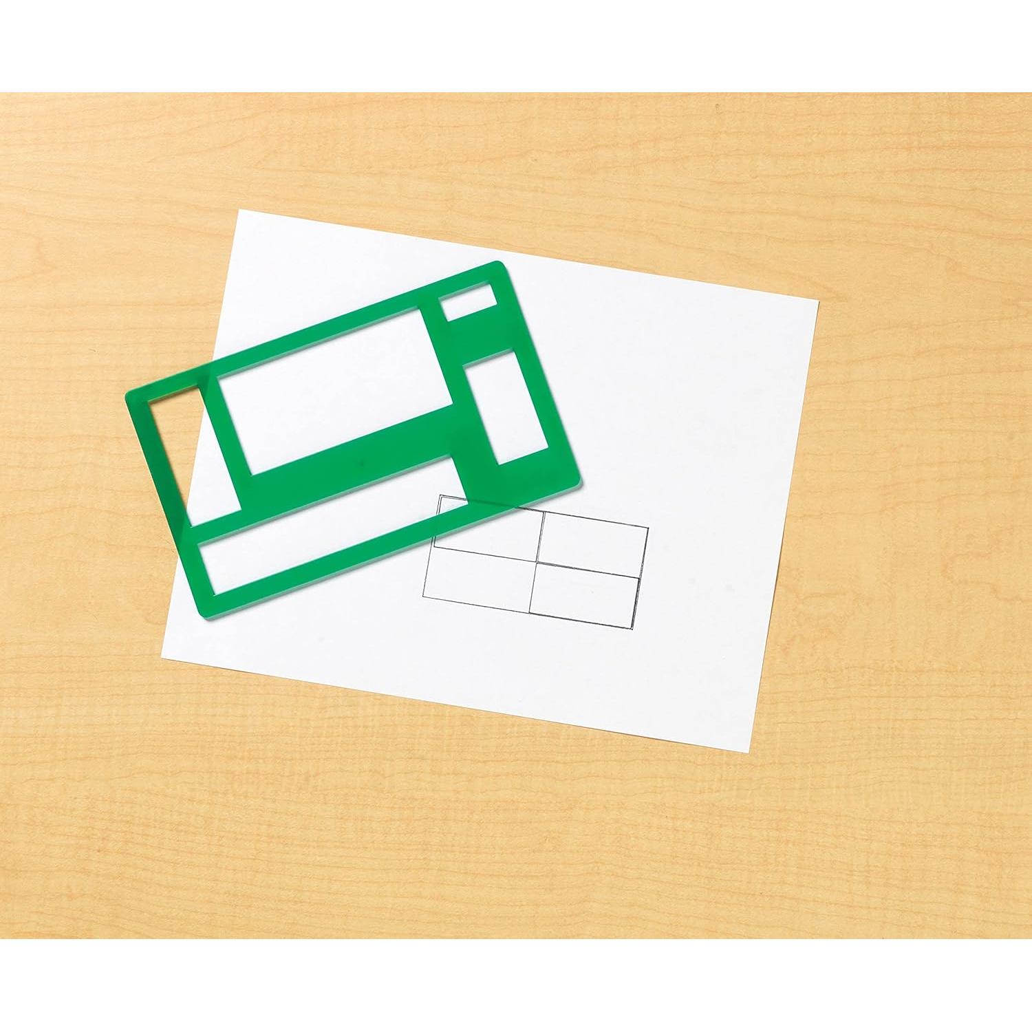 Conjunto de Plantillas Geométricas Learning Resources - 5 Piezas