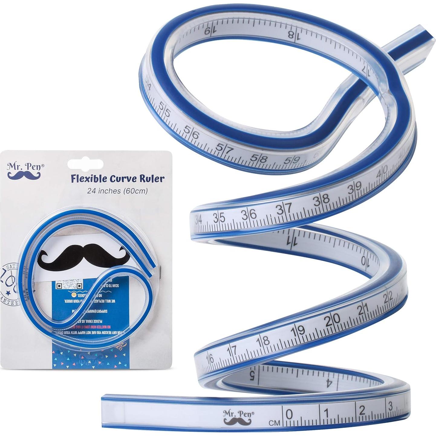Regla Curva Flexible 60 cm Mr. Pen para Dibujo y Costura
