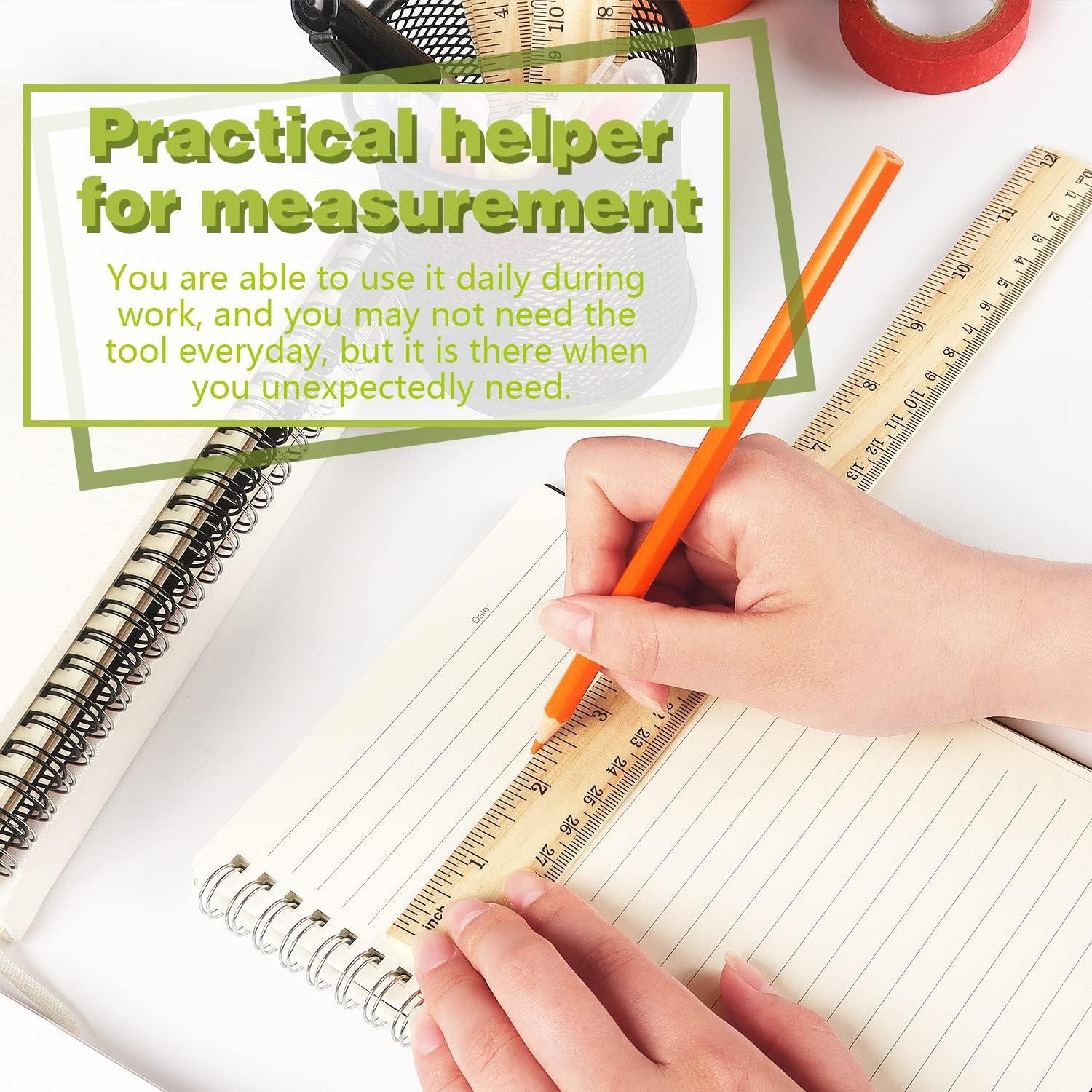 Regla de Madera ZZTX 30 cm - Paquete de 3 Unidades