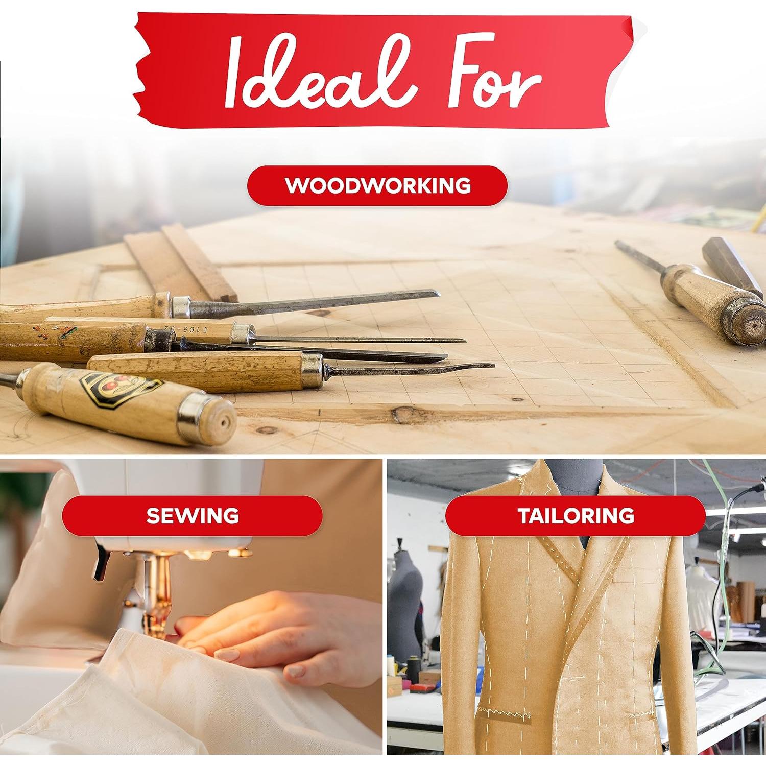 Cinta Métrica Adhesiva XFasten 1.27 cm x 3.66 m 2-Pack